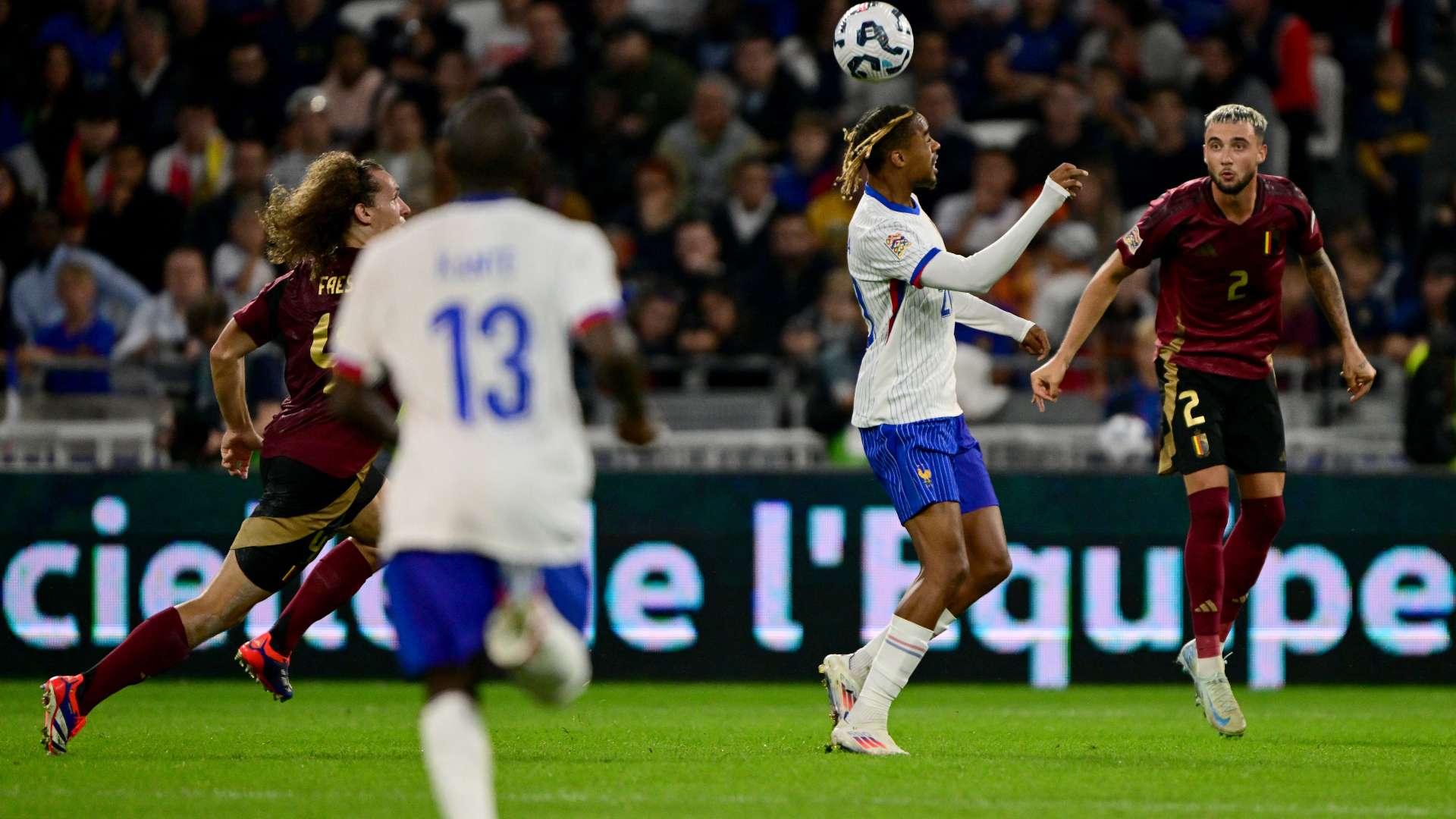 Bradley Barcola France Belgium Nations League 09092024