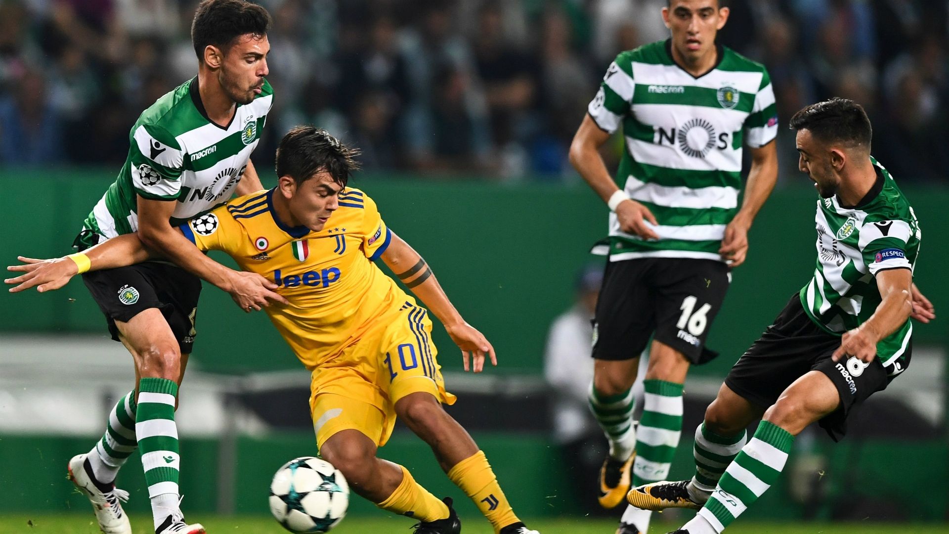 Paulo Dybala Bruno Fernandes Sporting Lisbona Juventus Champions League