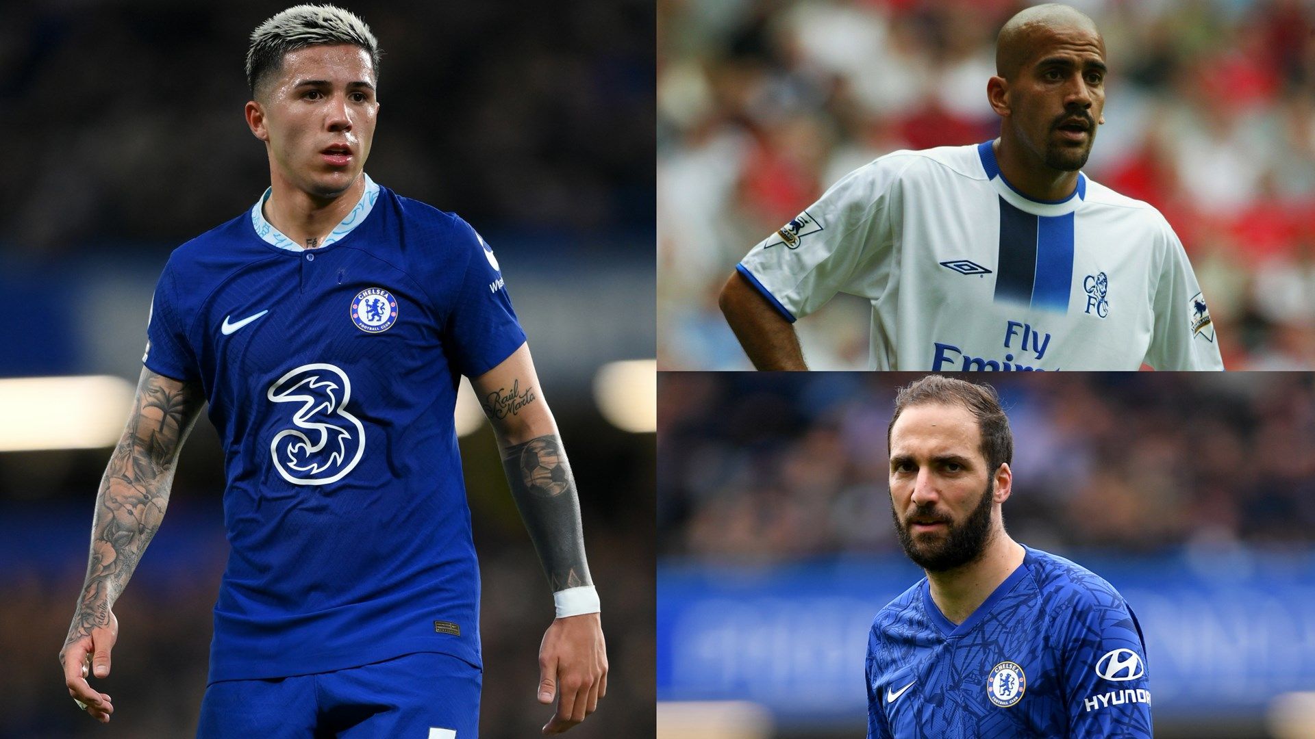 Enzo Fernandez Chelsea Juan Veron Gonzalo Higuain 