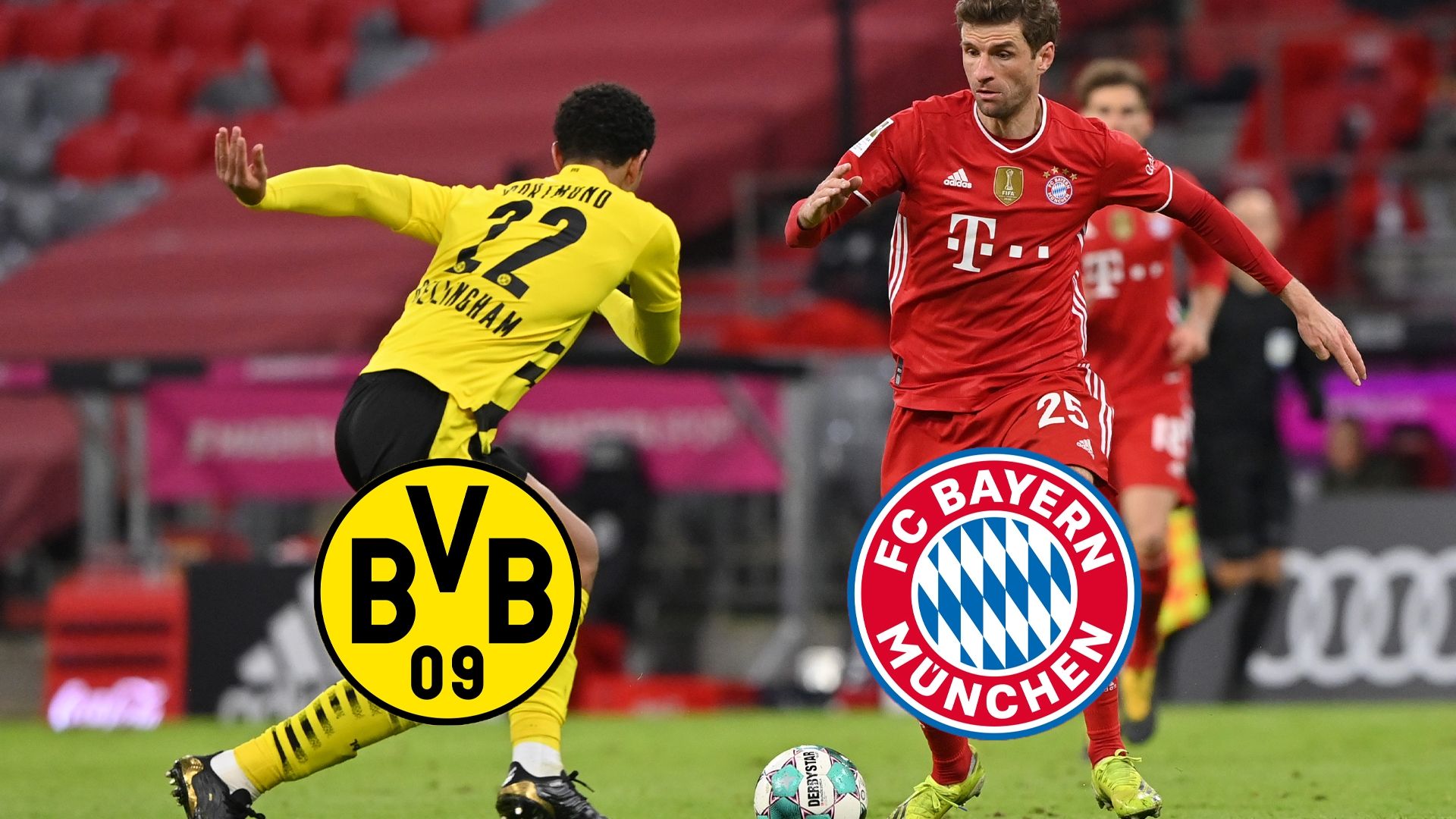 thomas müller BVB Borussia Dortmund FC Bayern München Supercup Bundesliga 2021 tv live-stream heute gfx