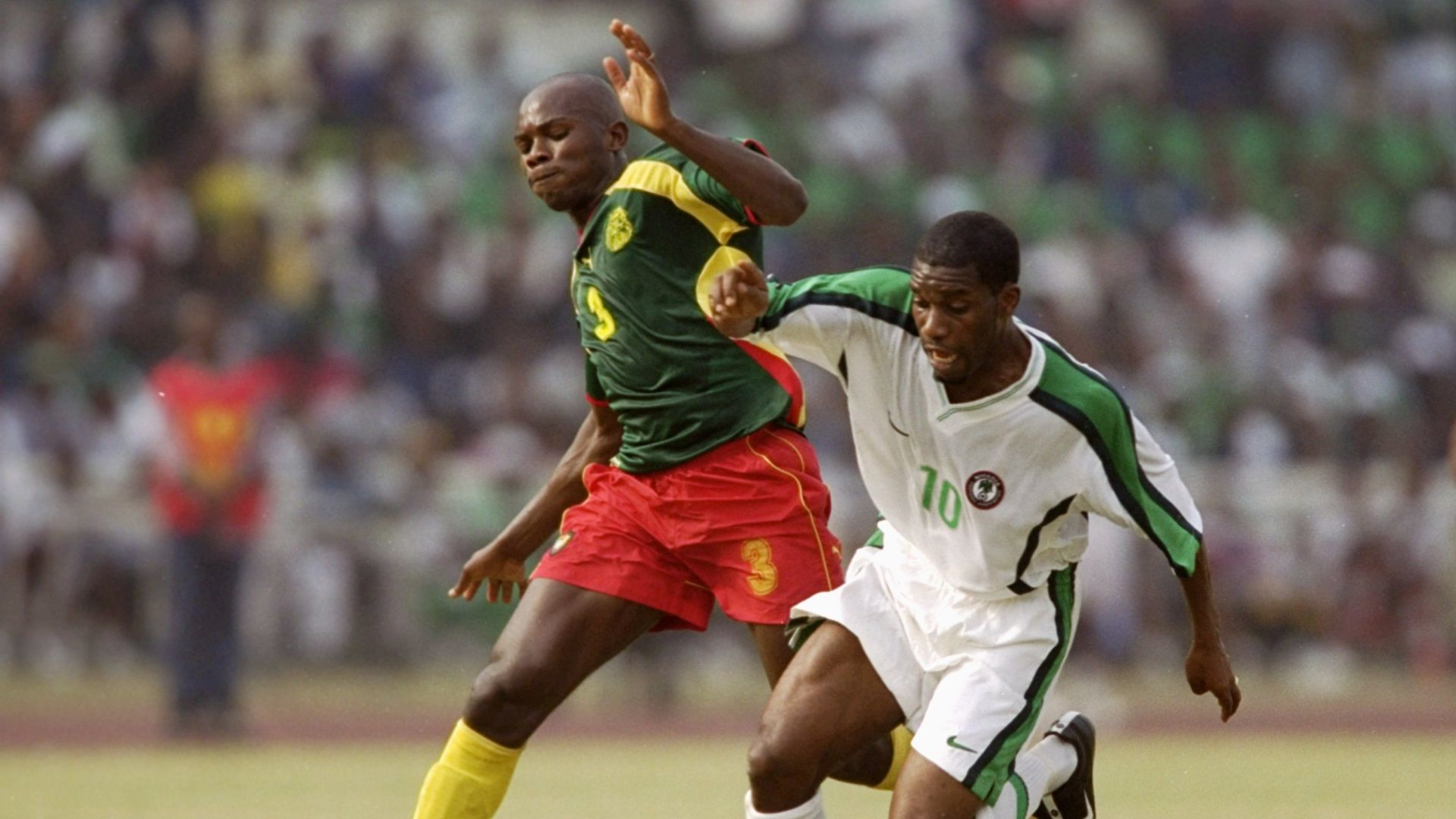 Pierre Wome of Cameroon, Jay-Jay Okocha of Nigeria