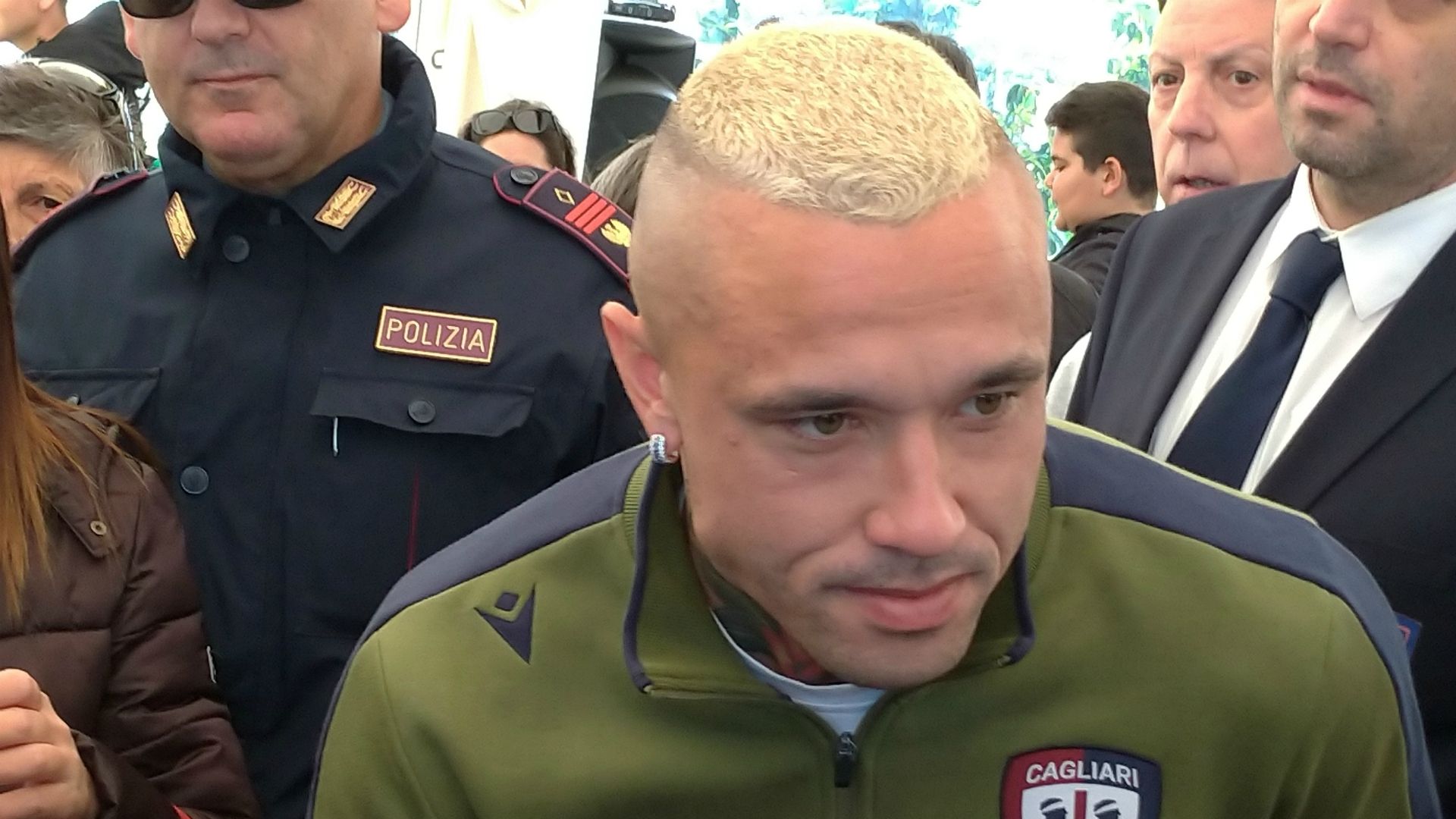 Radja Nainggolan Cagliari Serie A FIGC LND 60 years party (2) 11132019