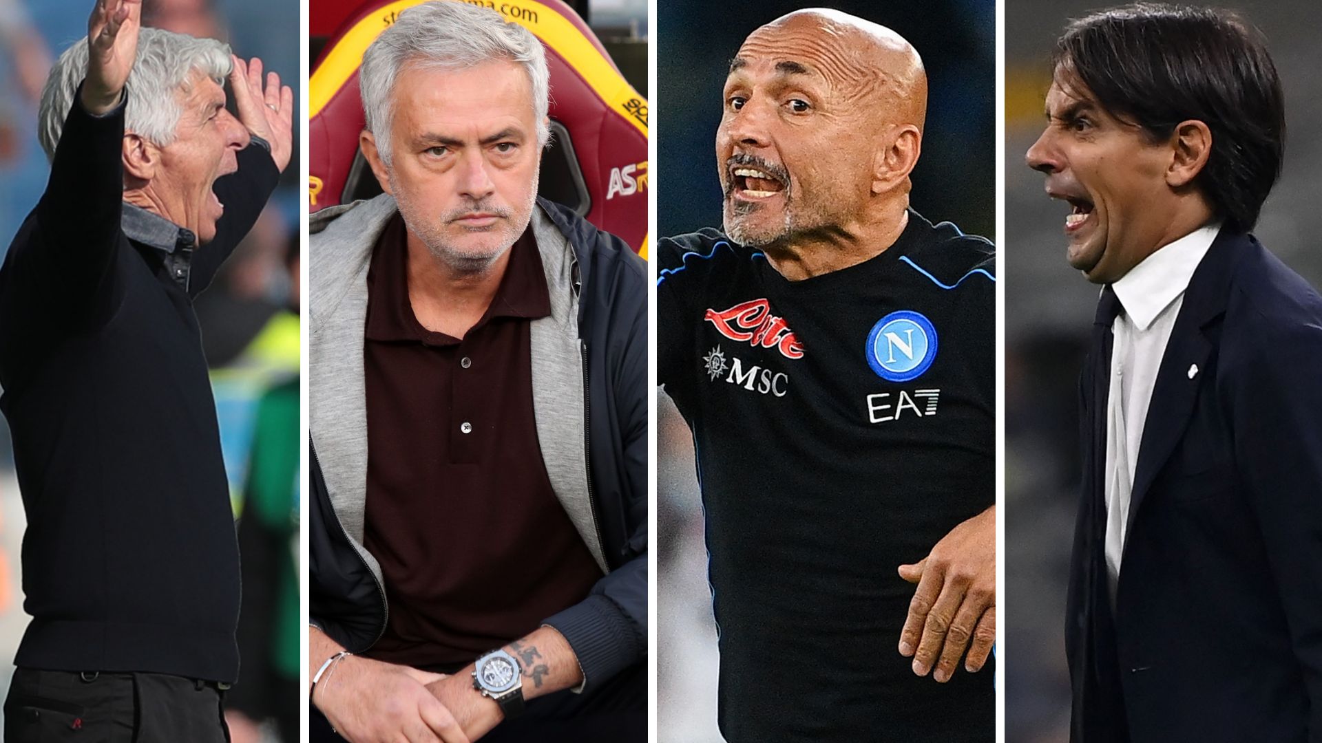 Gasperini Mourinho Spalletti Inzaghi