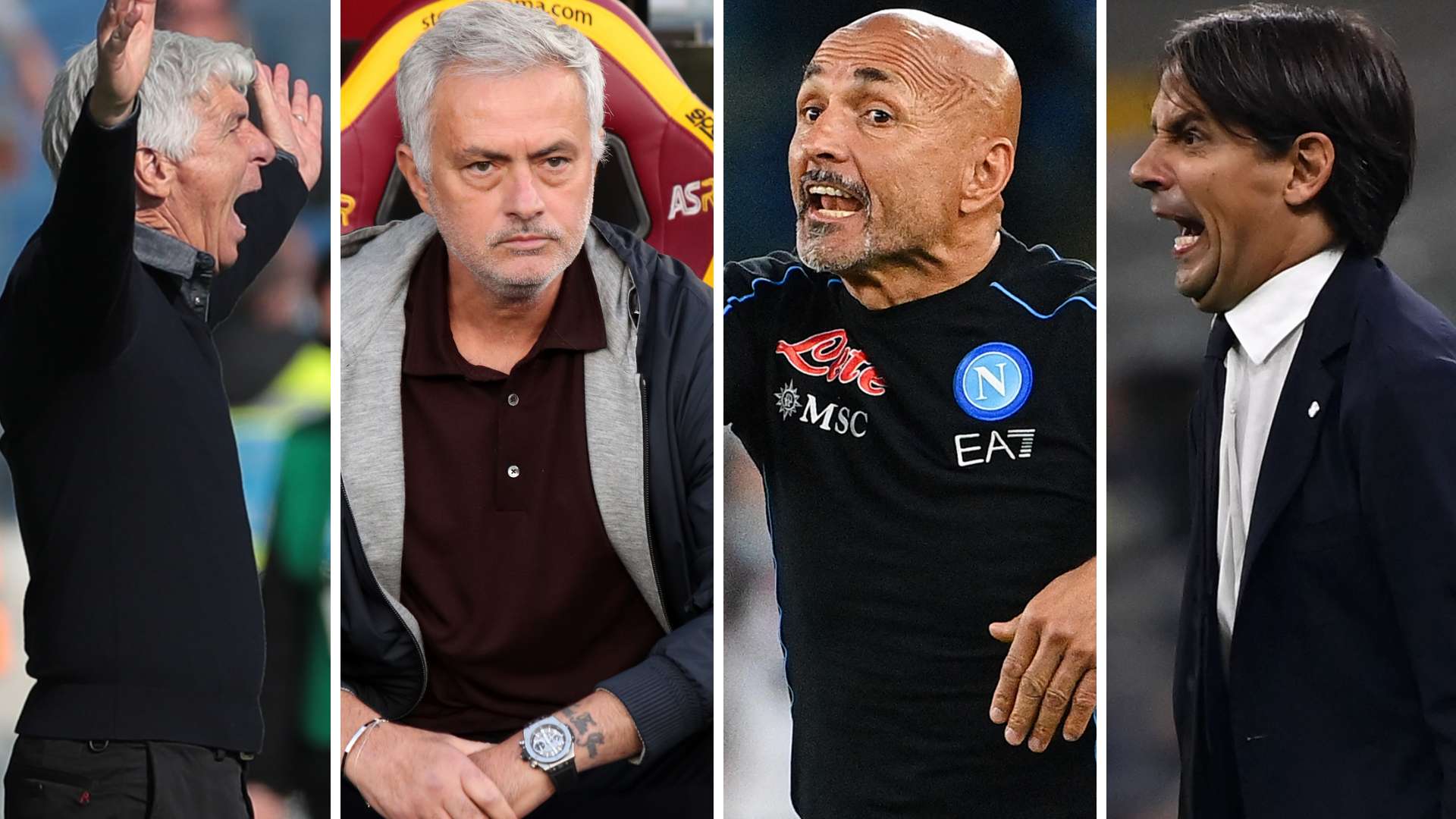 Gasperini Mourinho Spalletti Inzaghi