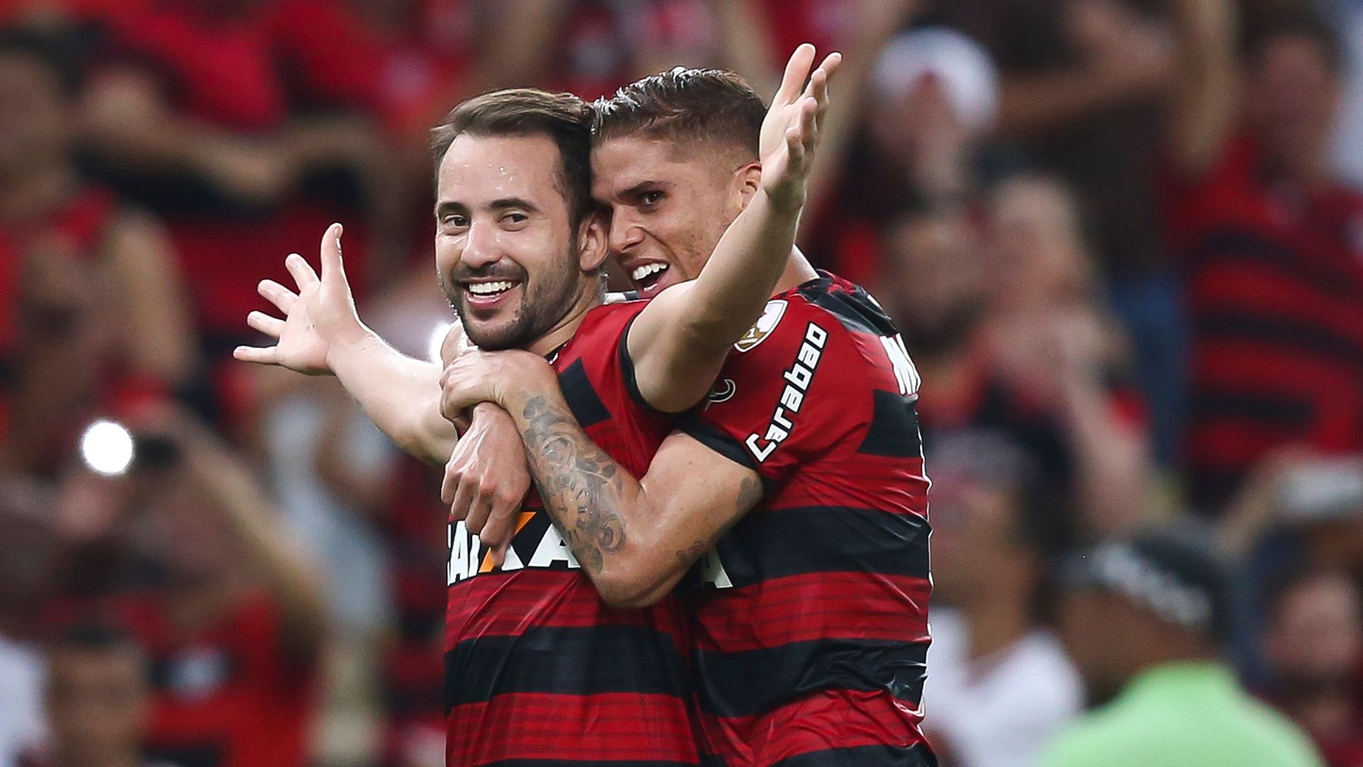 Everton Ribeiro Gustavo Cuellar Flamengo 16052018