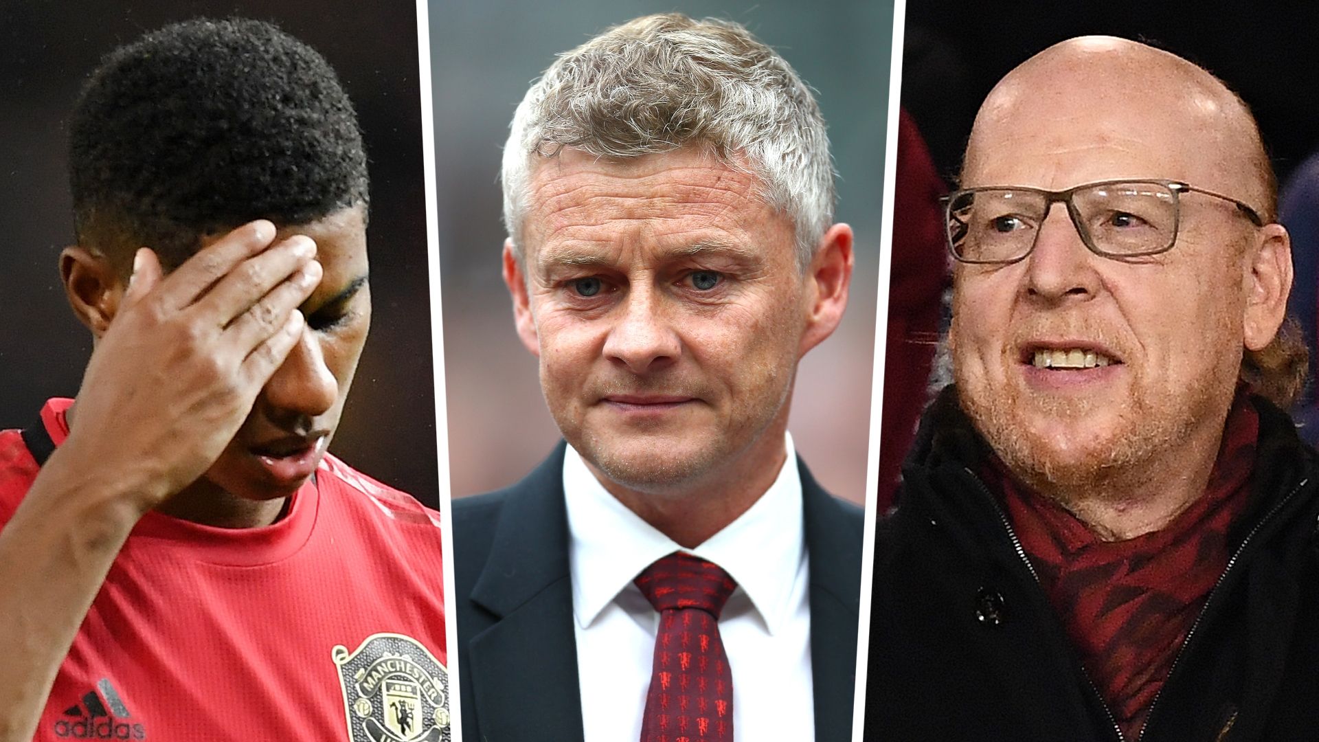 Marcus Rashford Ole Gunnar Solskjaer Avram Glazer