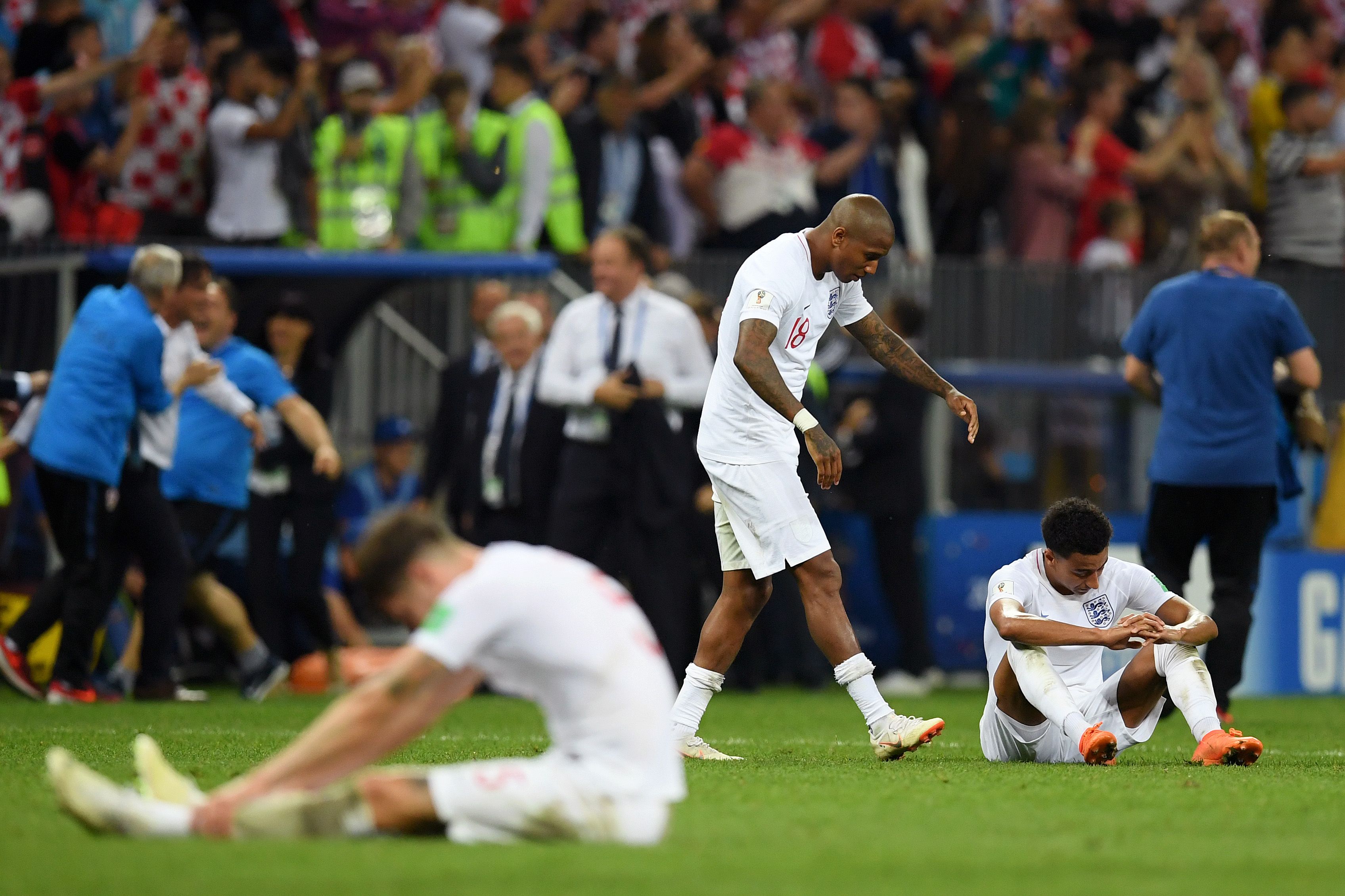 England reaction vs Croatia