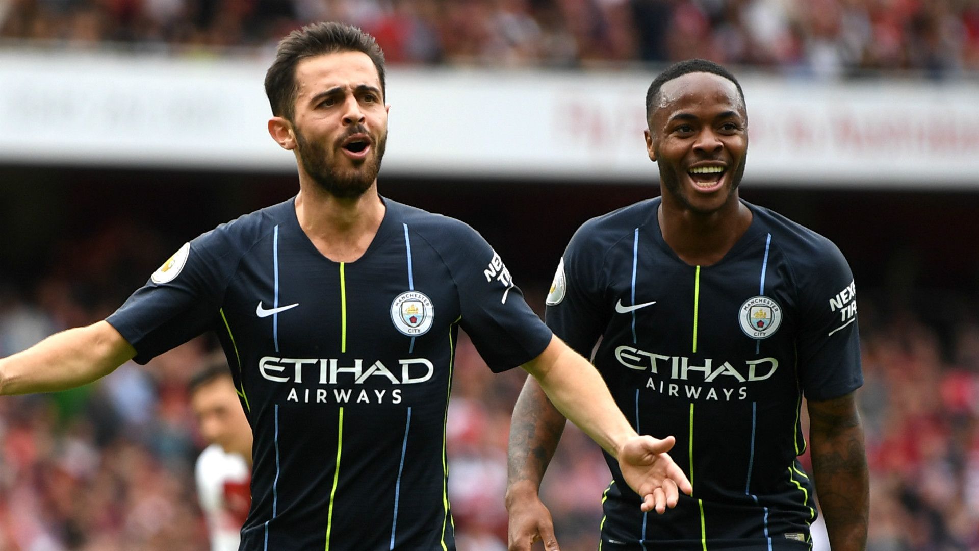 Bernardo Silva Raheem Sterling Manchester City 2018-19
