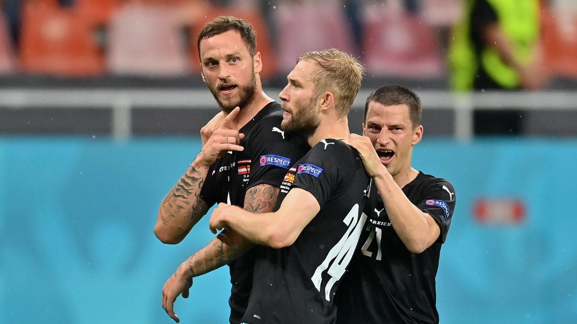 Marko Arnautovic Austria vs North Macedonia Euro 2020