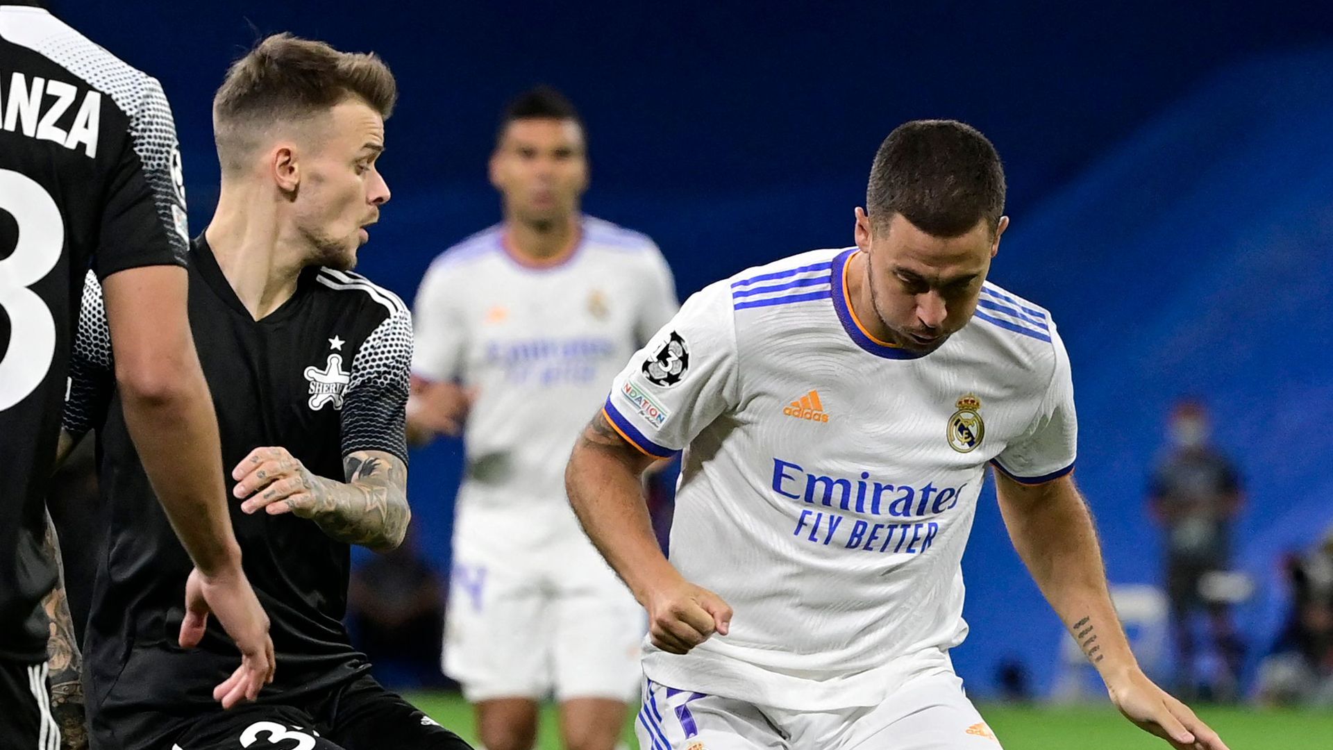 Hazard en el Real Madrid vs. Sheriff