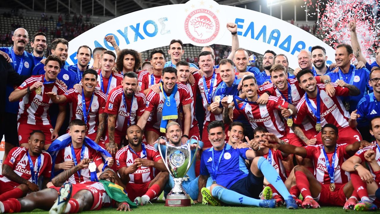 Pirola Olympicos festa coppa di grecia 17 maggio 2025