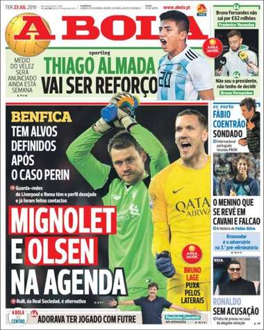 Robin Olsen-Benfica-A Bola