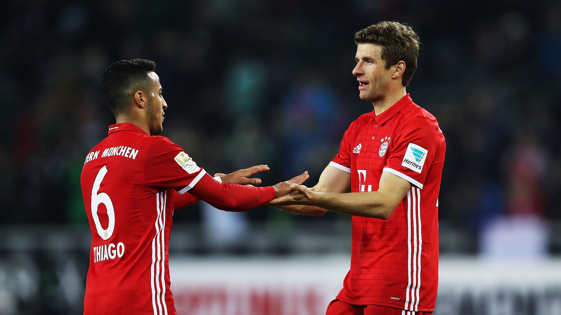 Thiago Alcantara Thomas Müller Bayern München 19032017