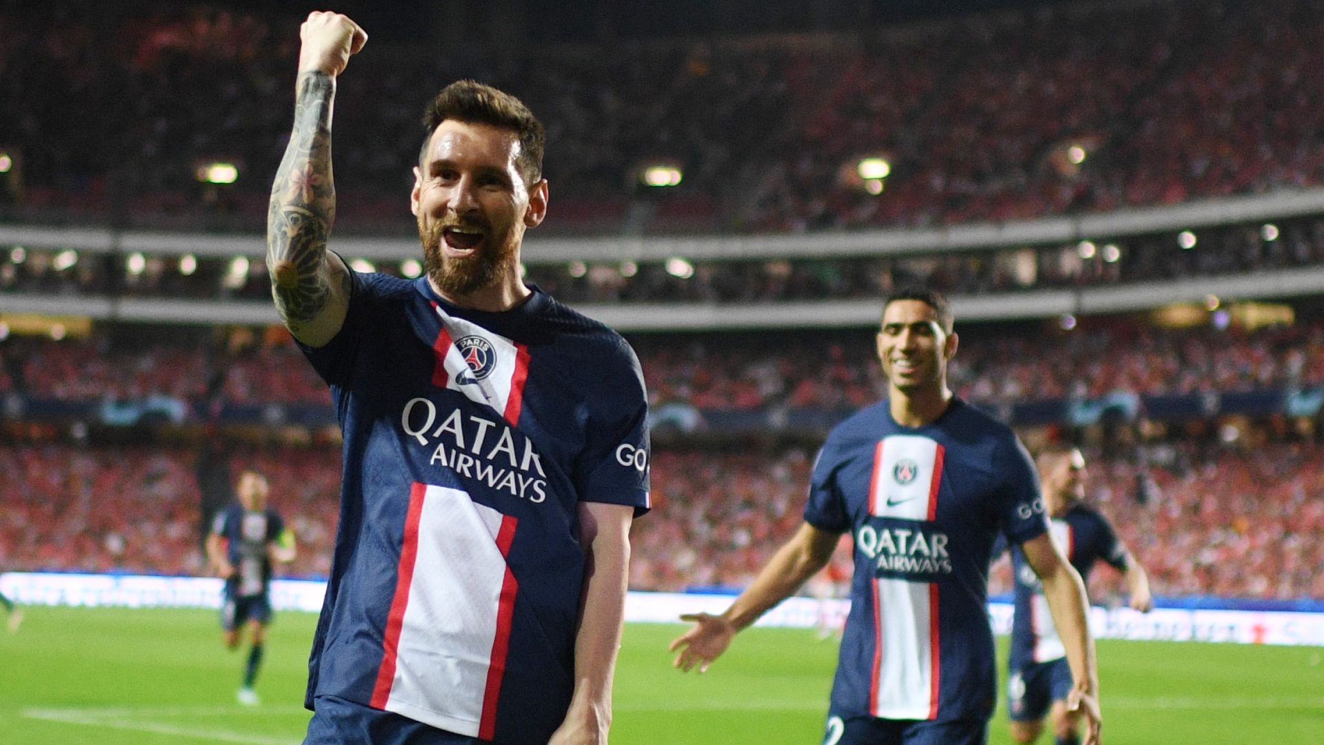 Lionel Messi Benfica PSG Ligue des champions