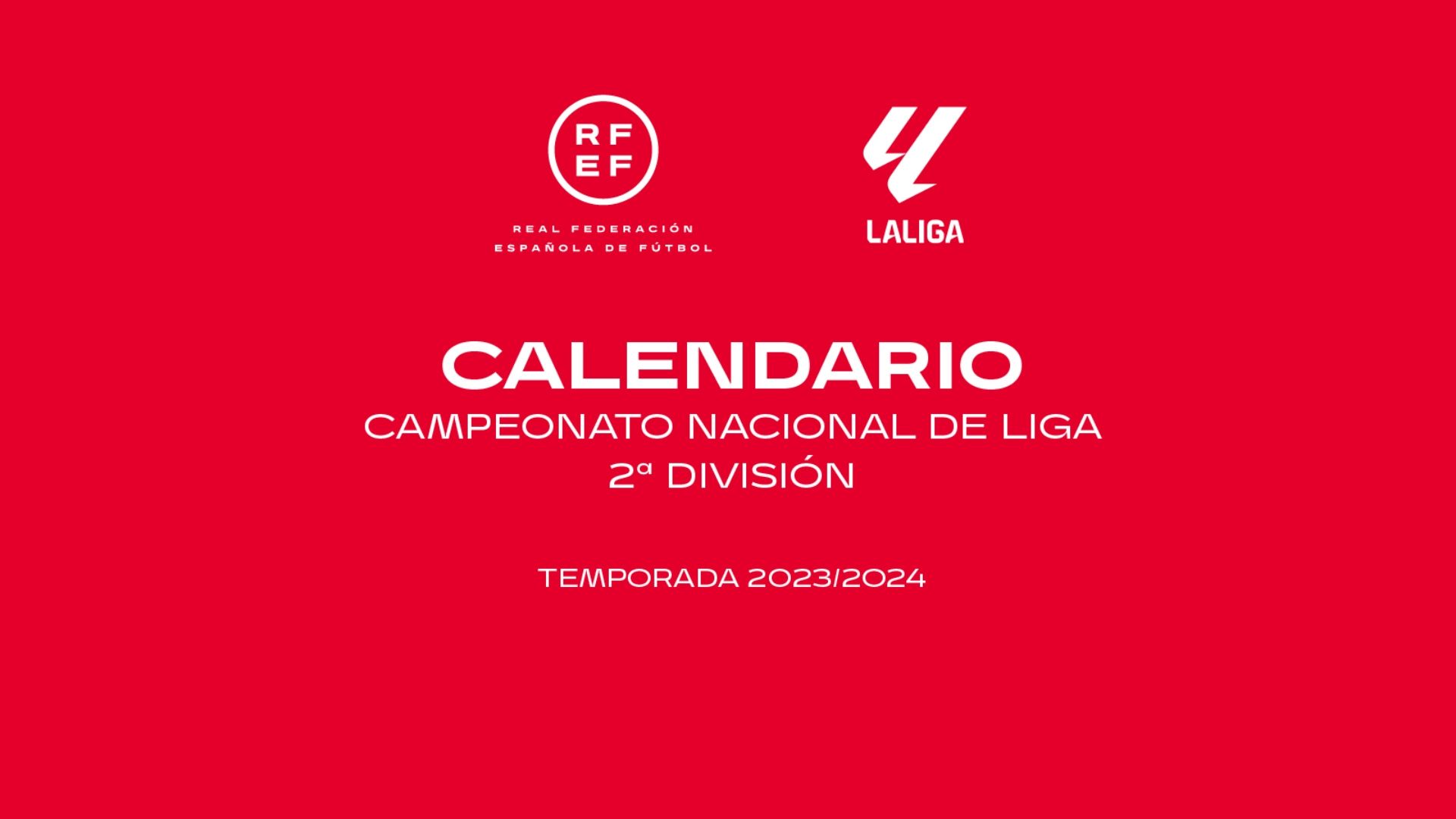 Calendario Segunda División