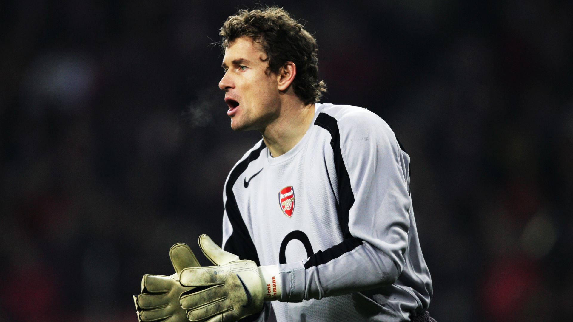 Jens Lehmann playing for Arsenal