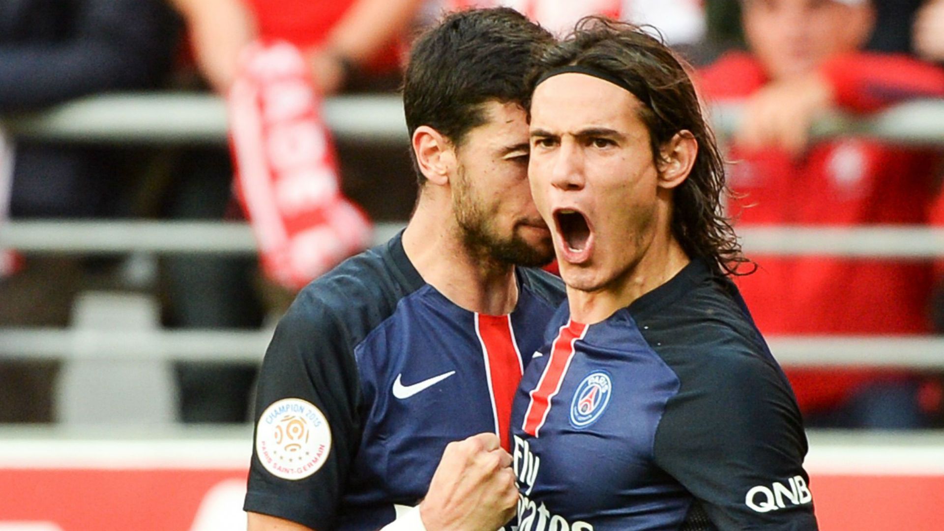 Edinson Cavani Javier Pastore Reims Paris SG Ligue 1 19092015