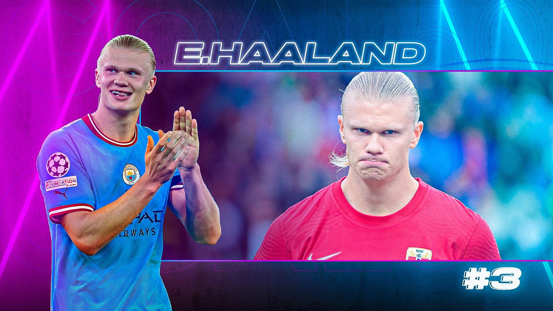 GOAL50 2022 Erling Haaland GFX Ranking