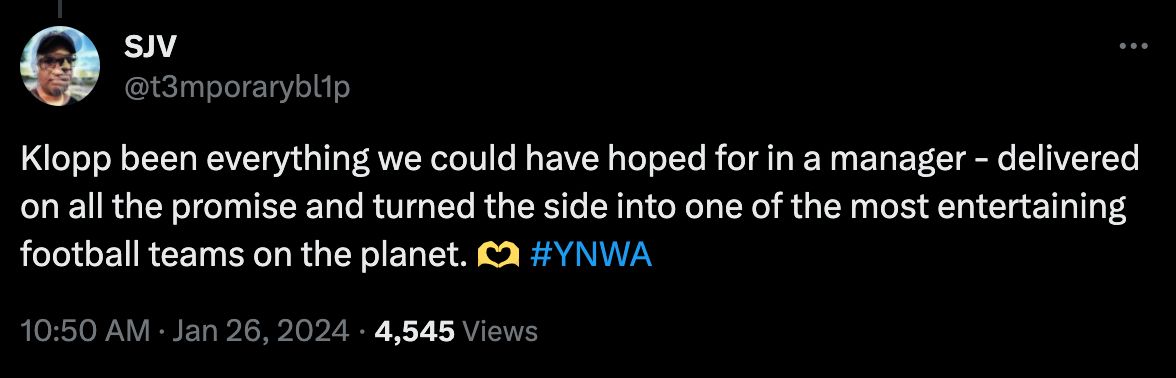 Jurgen Klopp Liverpool fans react 1