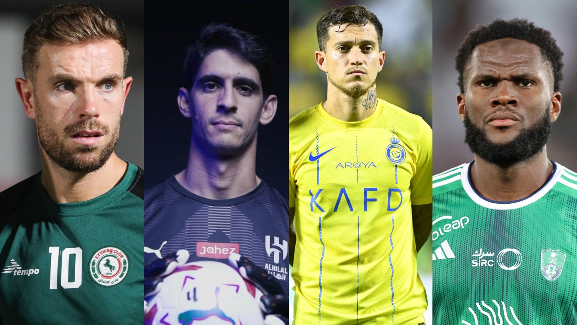 Franck Kessie - Otavoi - Jordan Henderson - Yassine Bounou - Hilal - Nassr - Ahli - Ittifaq 2023-2024