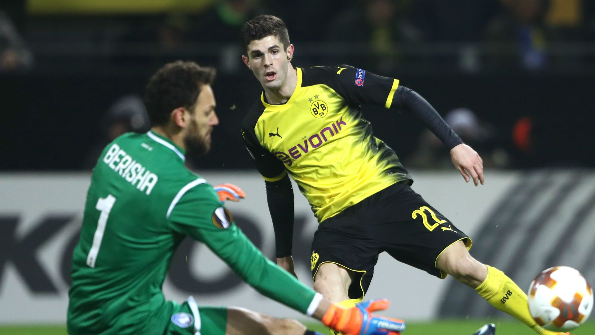 Christian Pulisic Borussia Dortmund Atalanta
