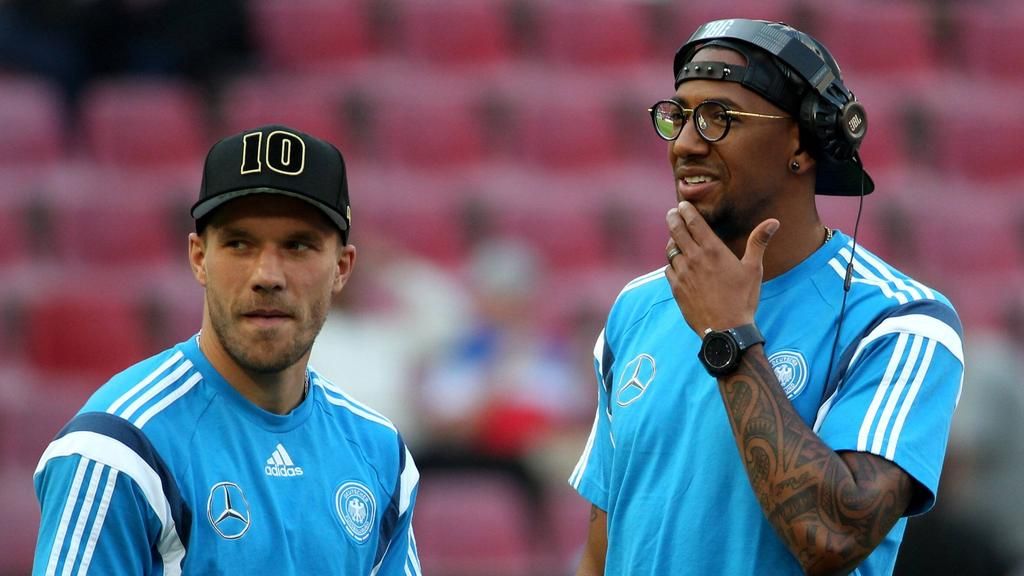 Lukas Podolski and Jérôme Boateng