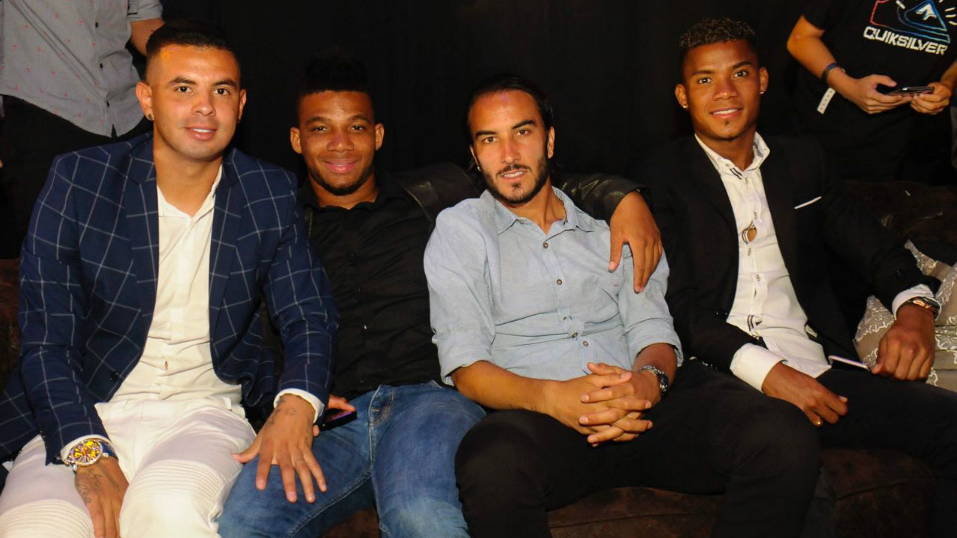 Edwin Cardona Frank Fabra Sebastian Perez Wilmar Barrios Boca VI Cena Solidaria 2017