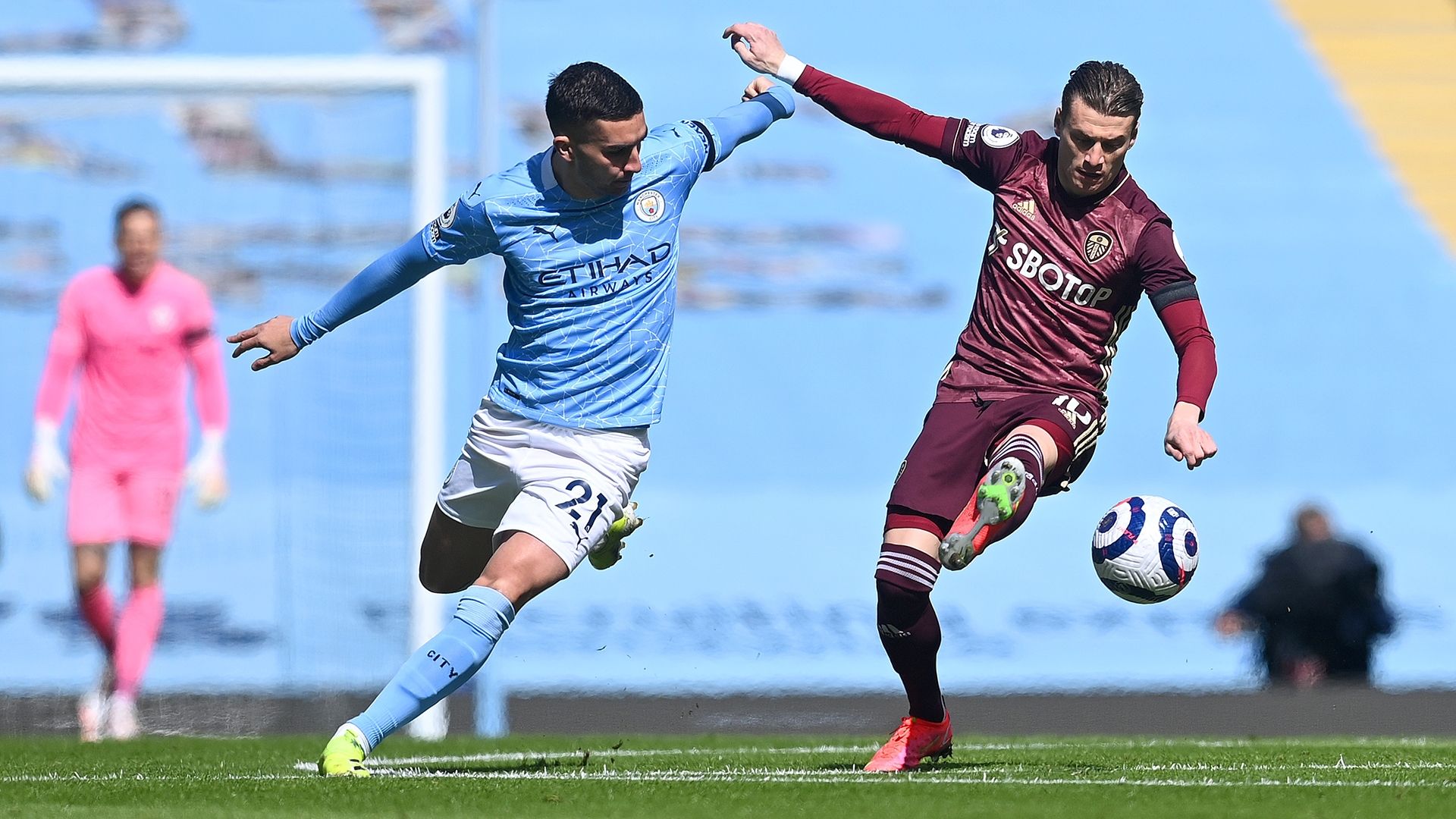 Ferran Torres Ezgjan Alioski Manchester City Leeds 2020-21