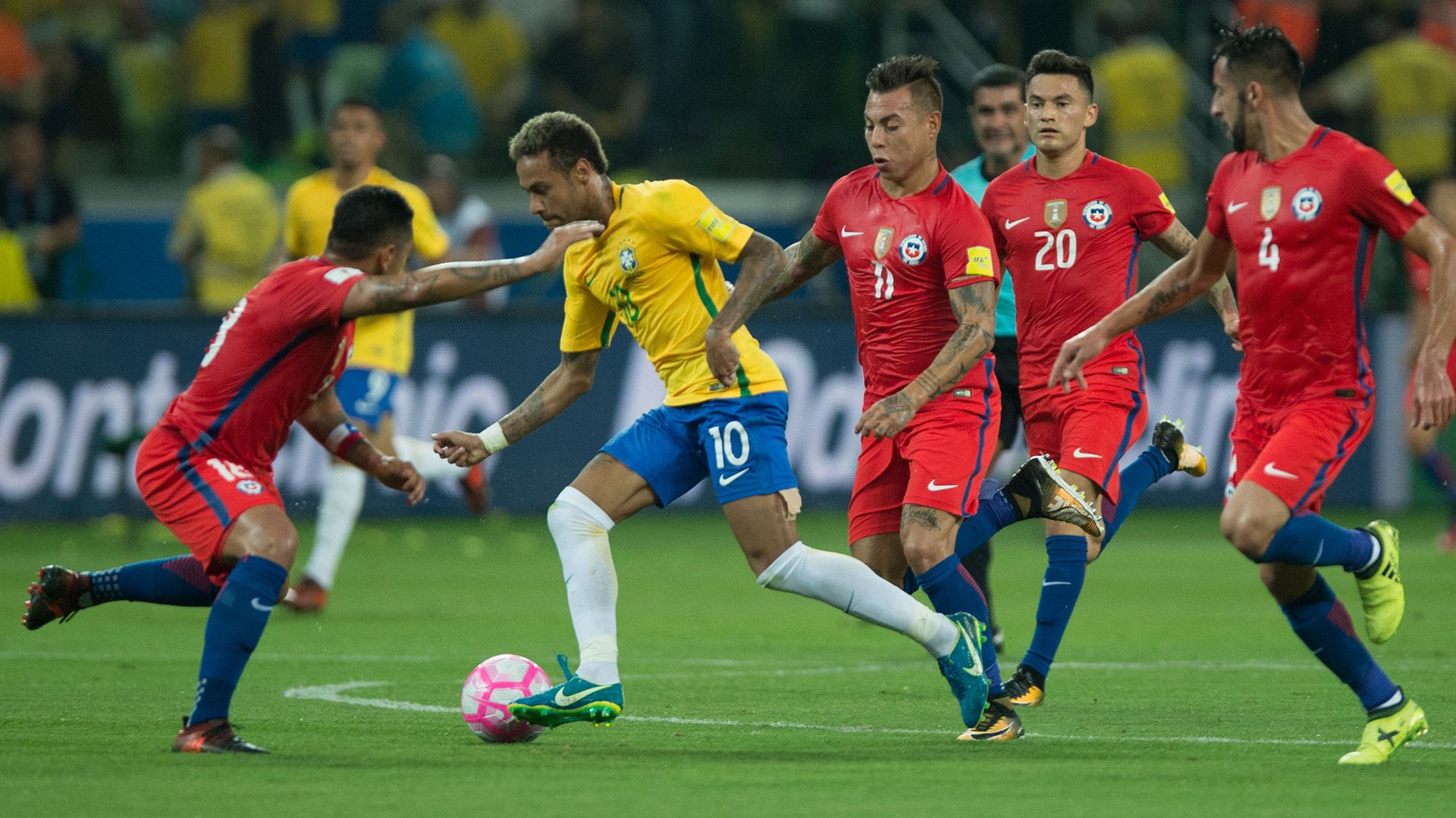 Neymar Brasil Chile WC Qualifiers 2018 10102017