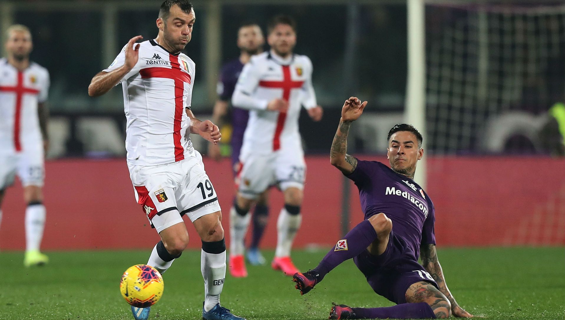 250120 Fiorentina Genoa Goran Pandev Erick Pulgar