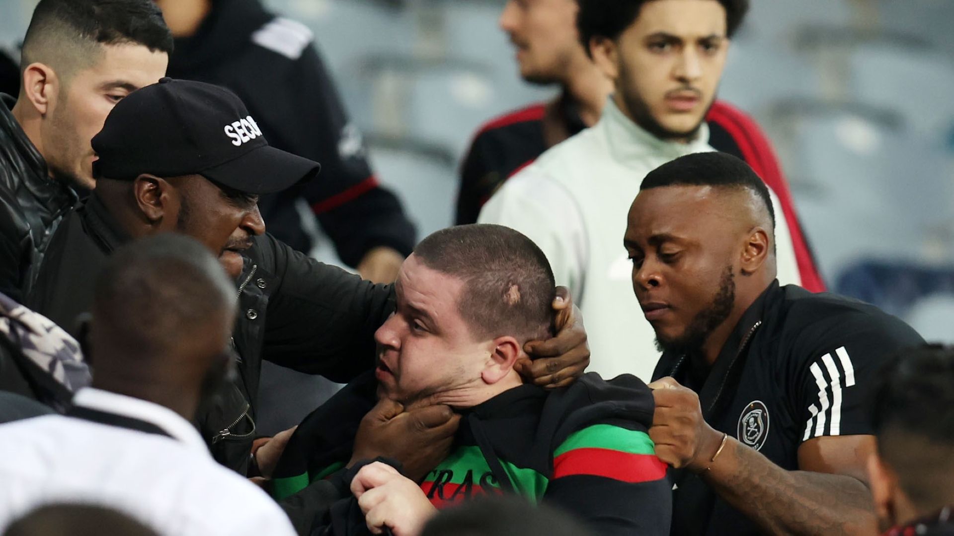 Orlando Pirates vs MC Alger scuffles 