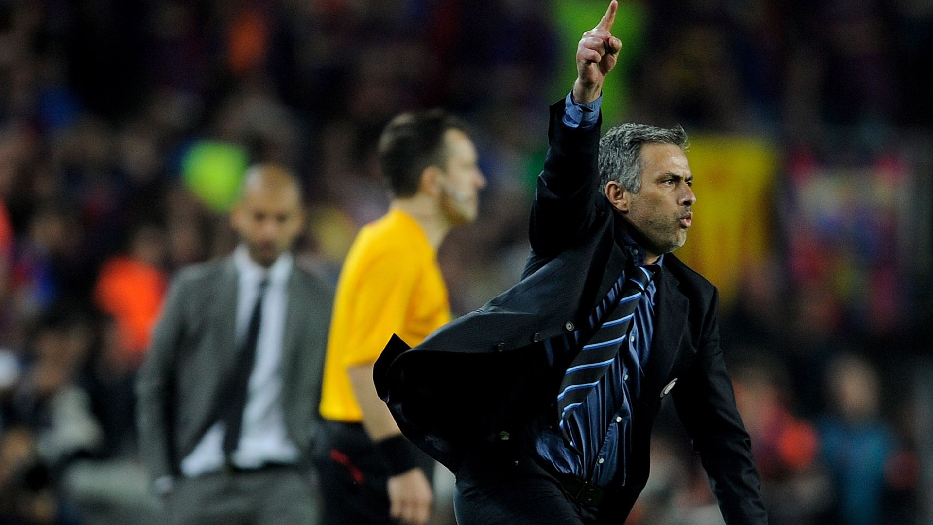 Jose Mourinho Inter Milan FC Barcelona 28042010