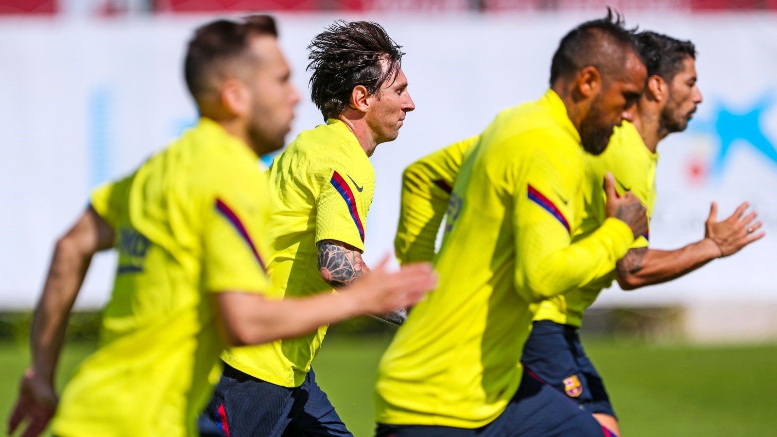 Lionel Messi Barcelona Training