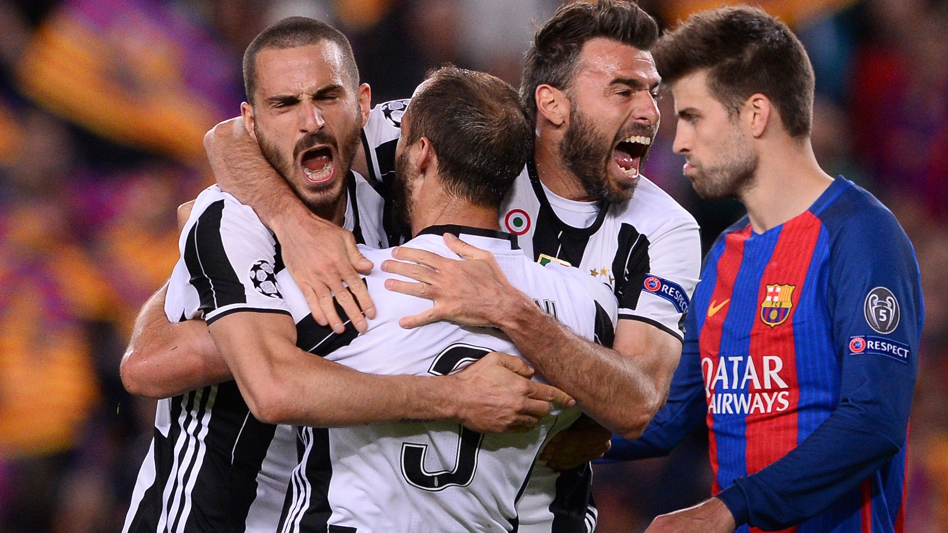 Bonucci Barzagli Chiellini Juventus