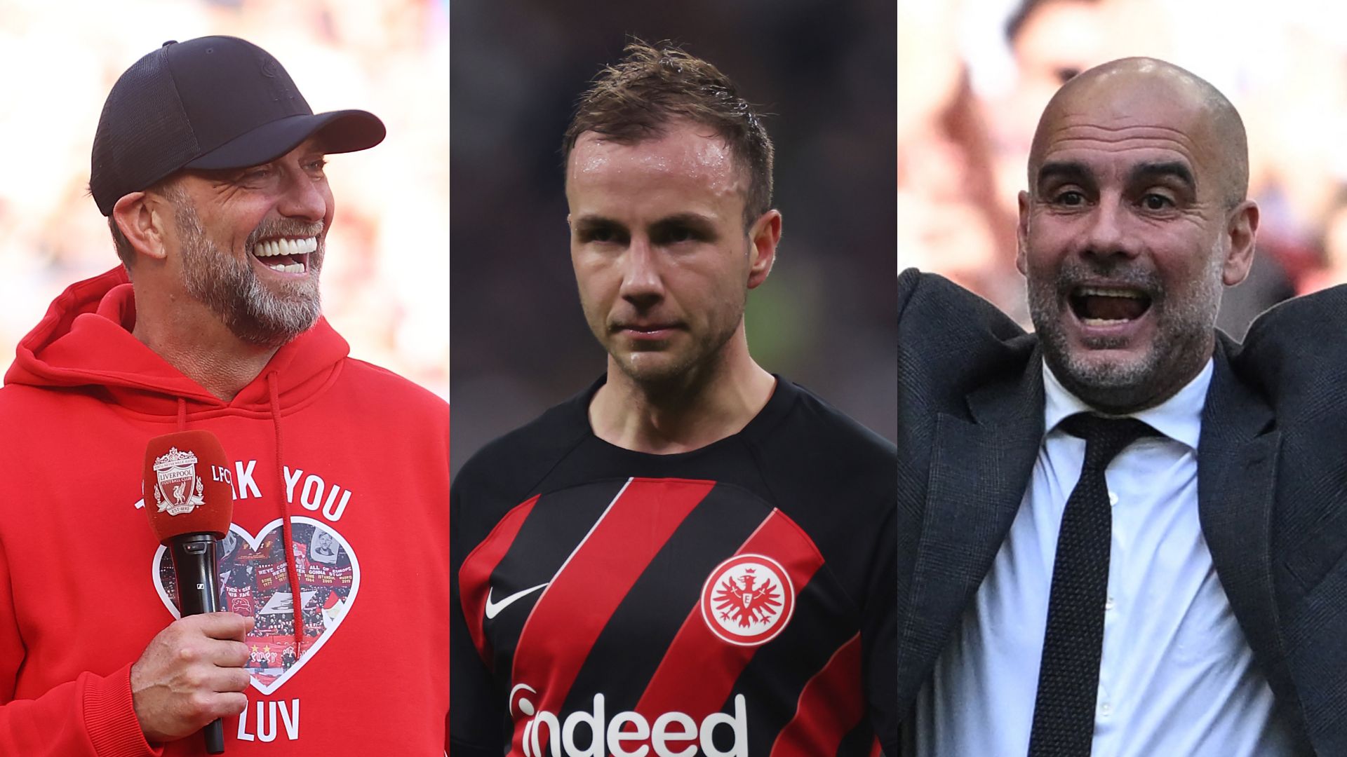 GFX Jurgen Klopp Mario Gotze Pep Guardiola