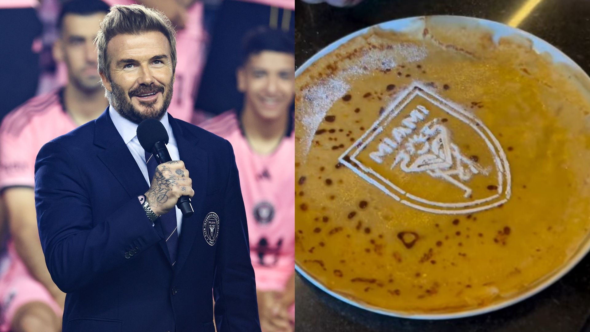 David Beckham Inter Miami pancakes