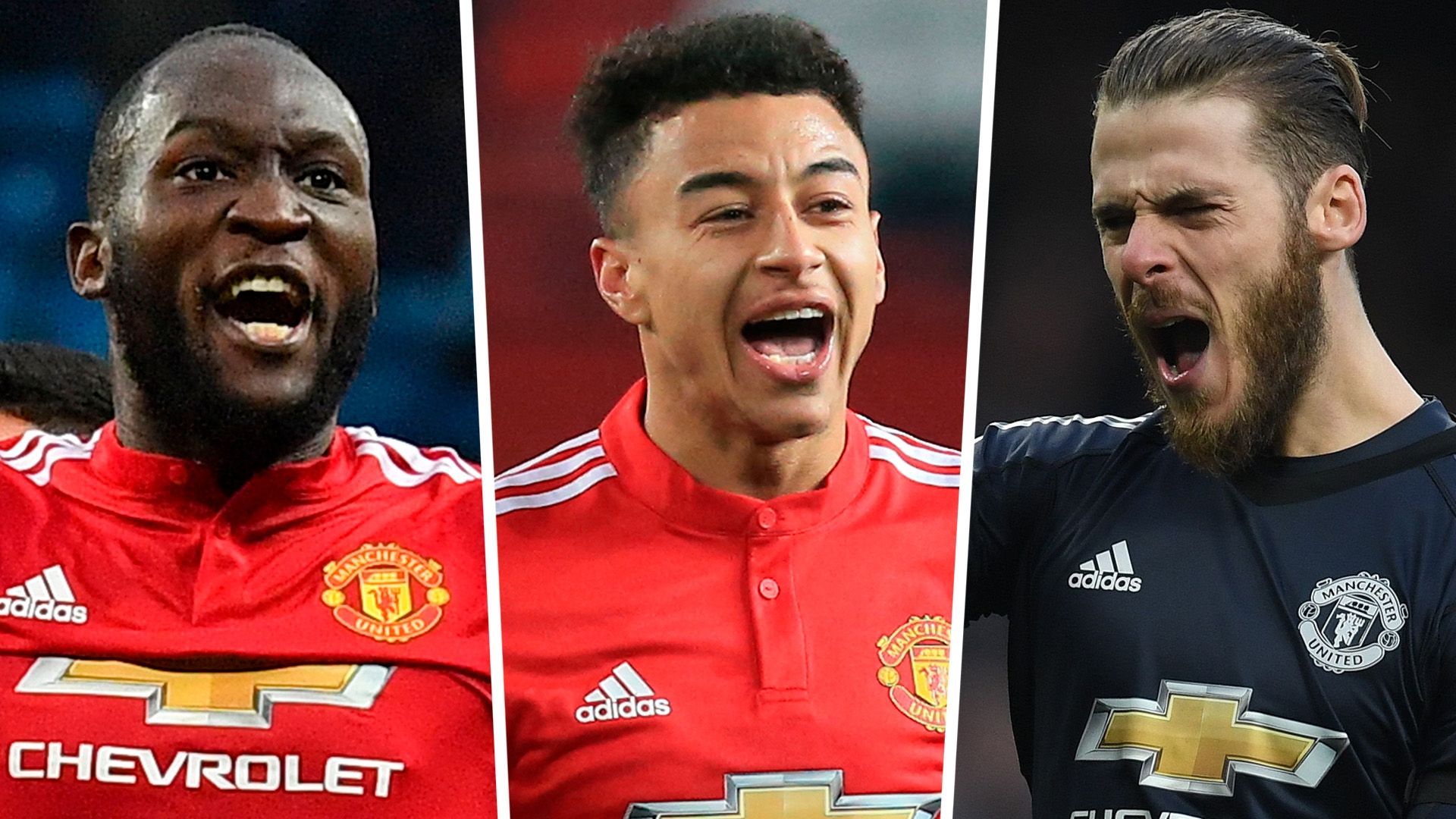 Romelu Lukaku Jesse Lingard David de Gea