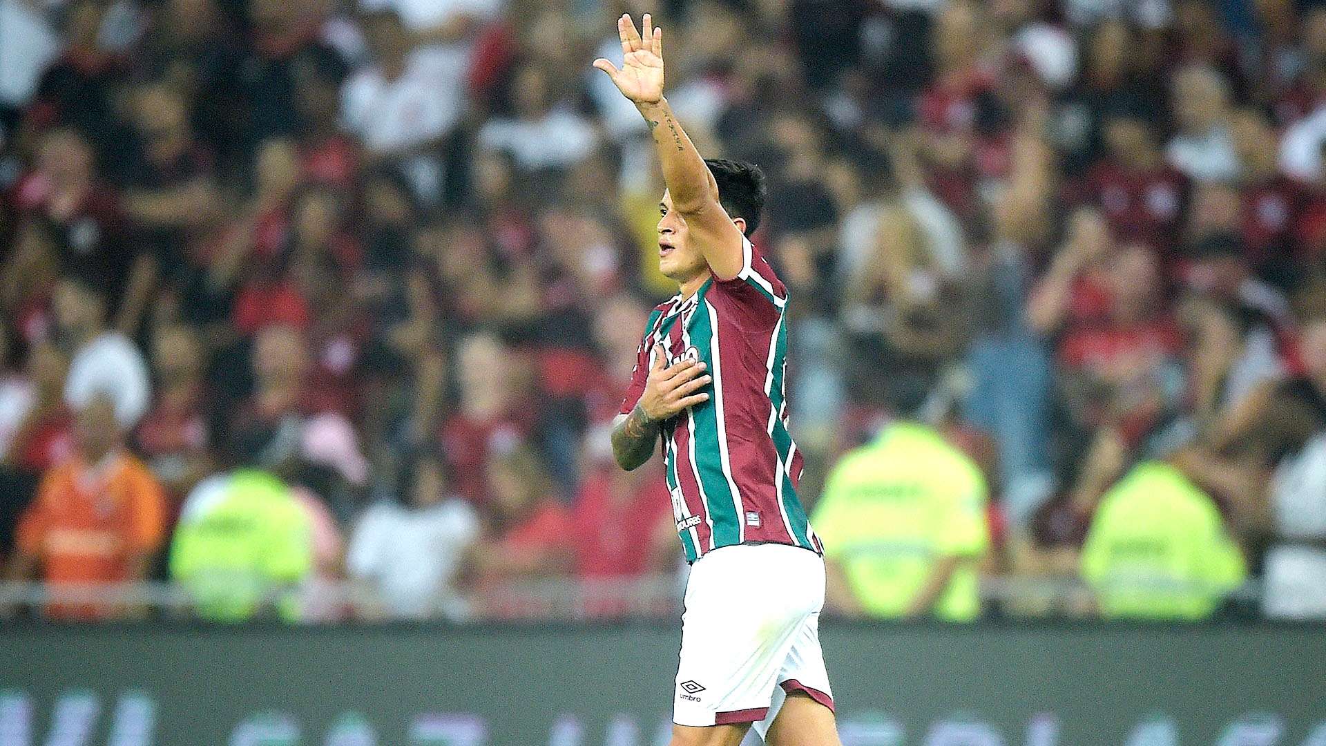 Germán Cano comemora, Fluminense x Flamengo, Brasileirão, 29052022