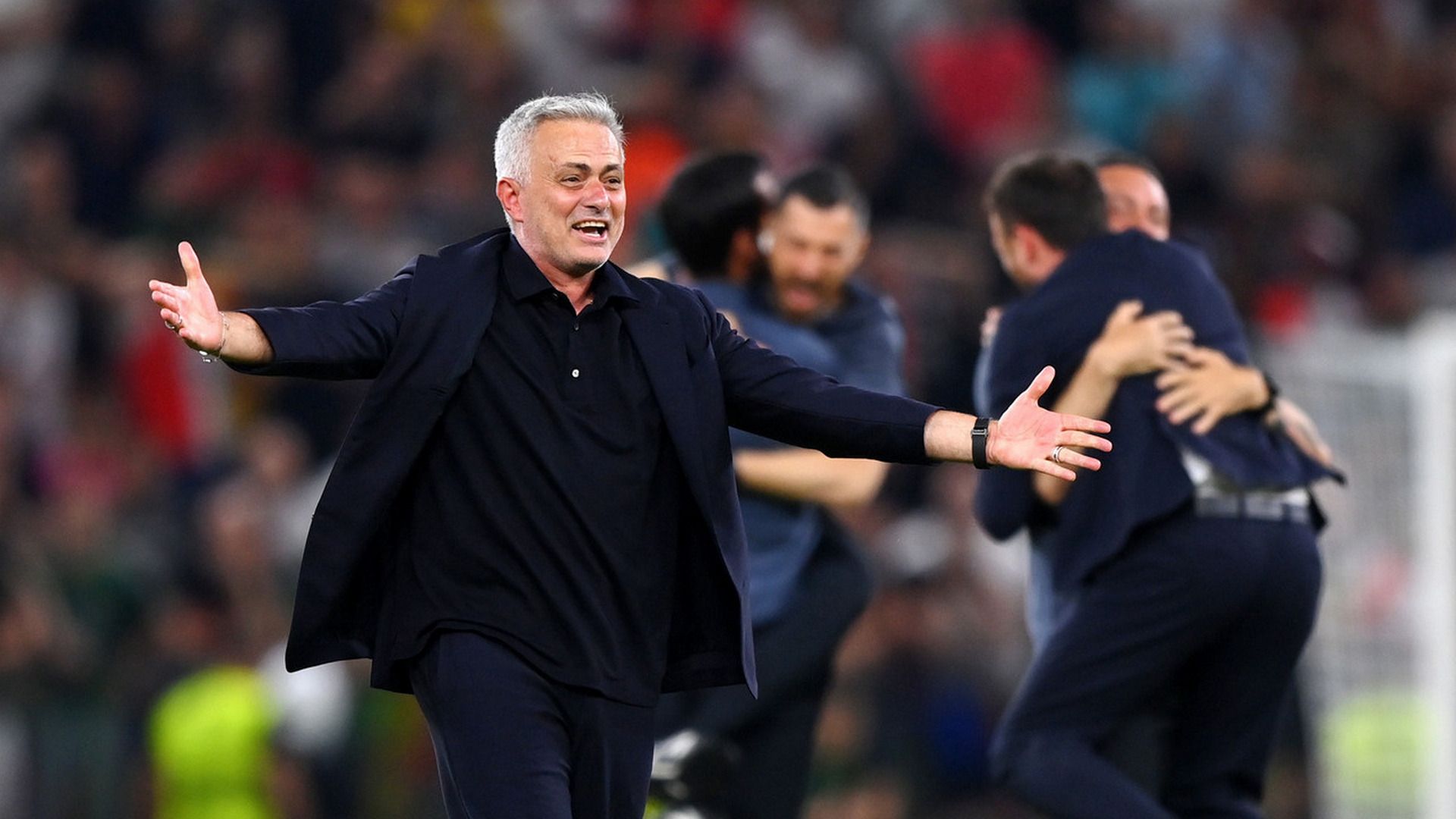 Jose Mourinho Roma vs Feyenoord 2022