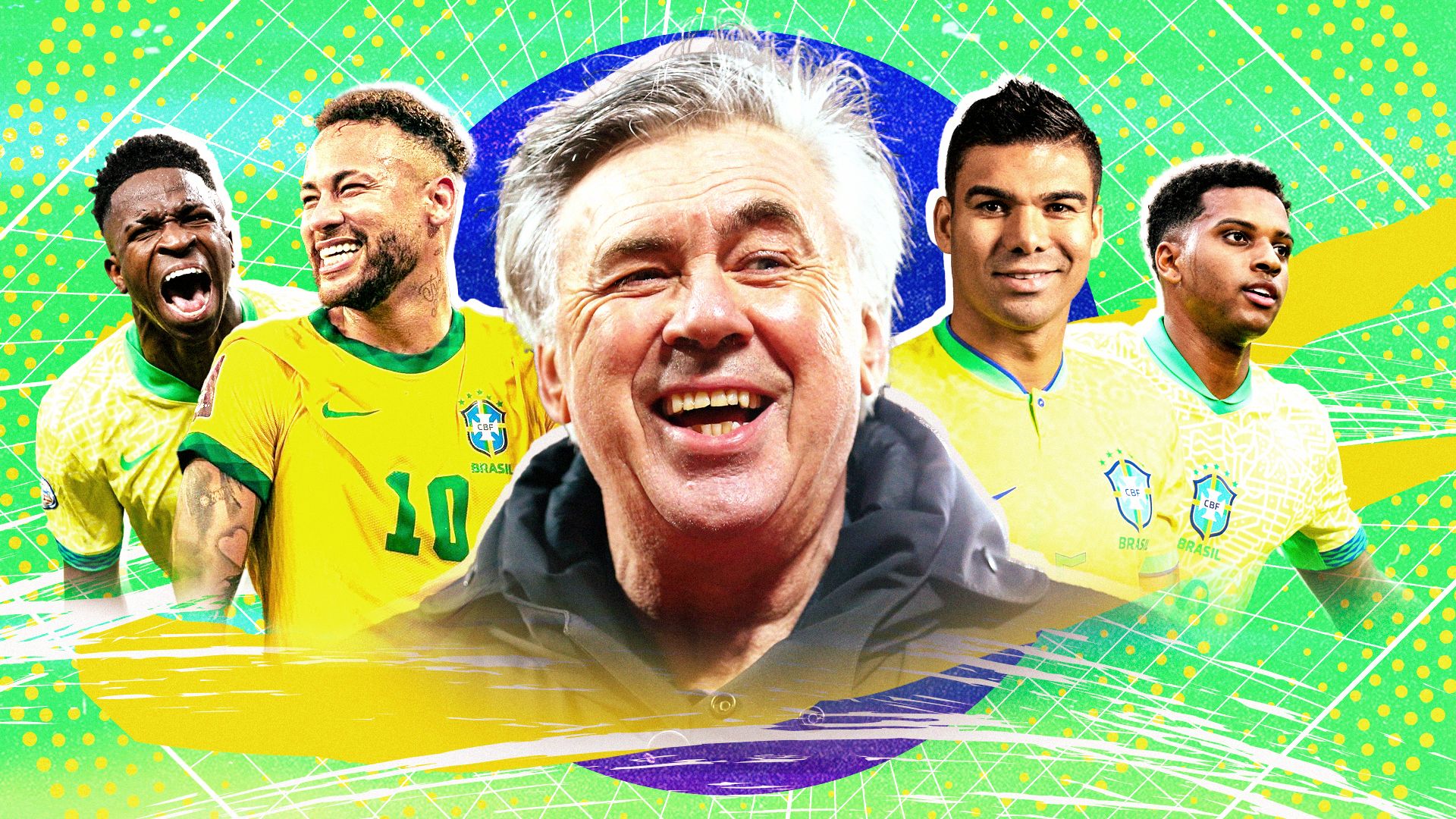 GFX Ancelotti Neymar Brasil