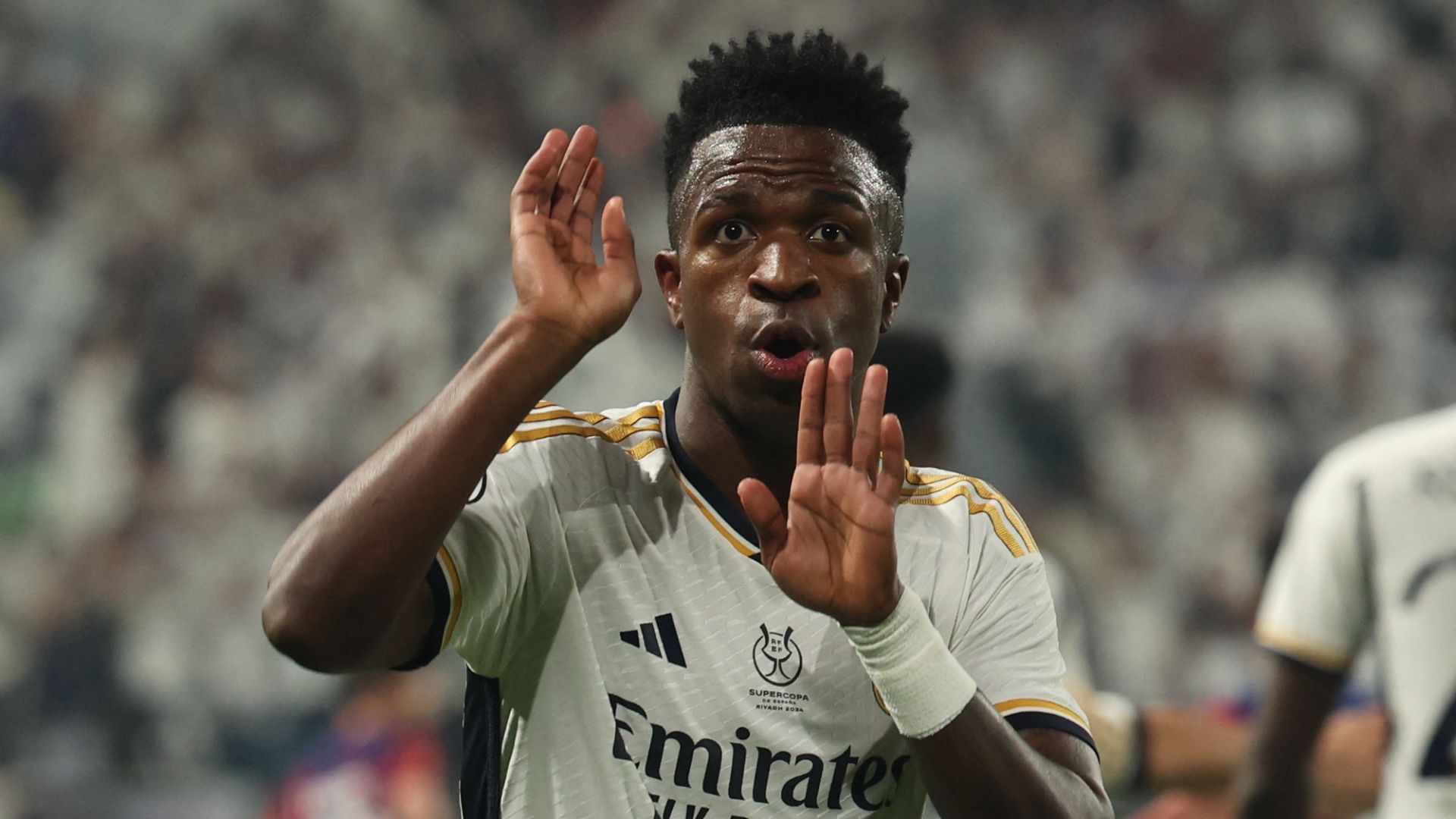 Vinícius Júnior festejo Real Madrid Supercopa 2024