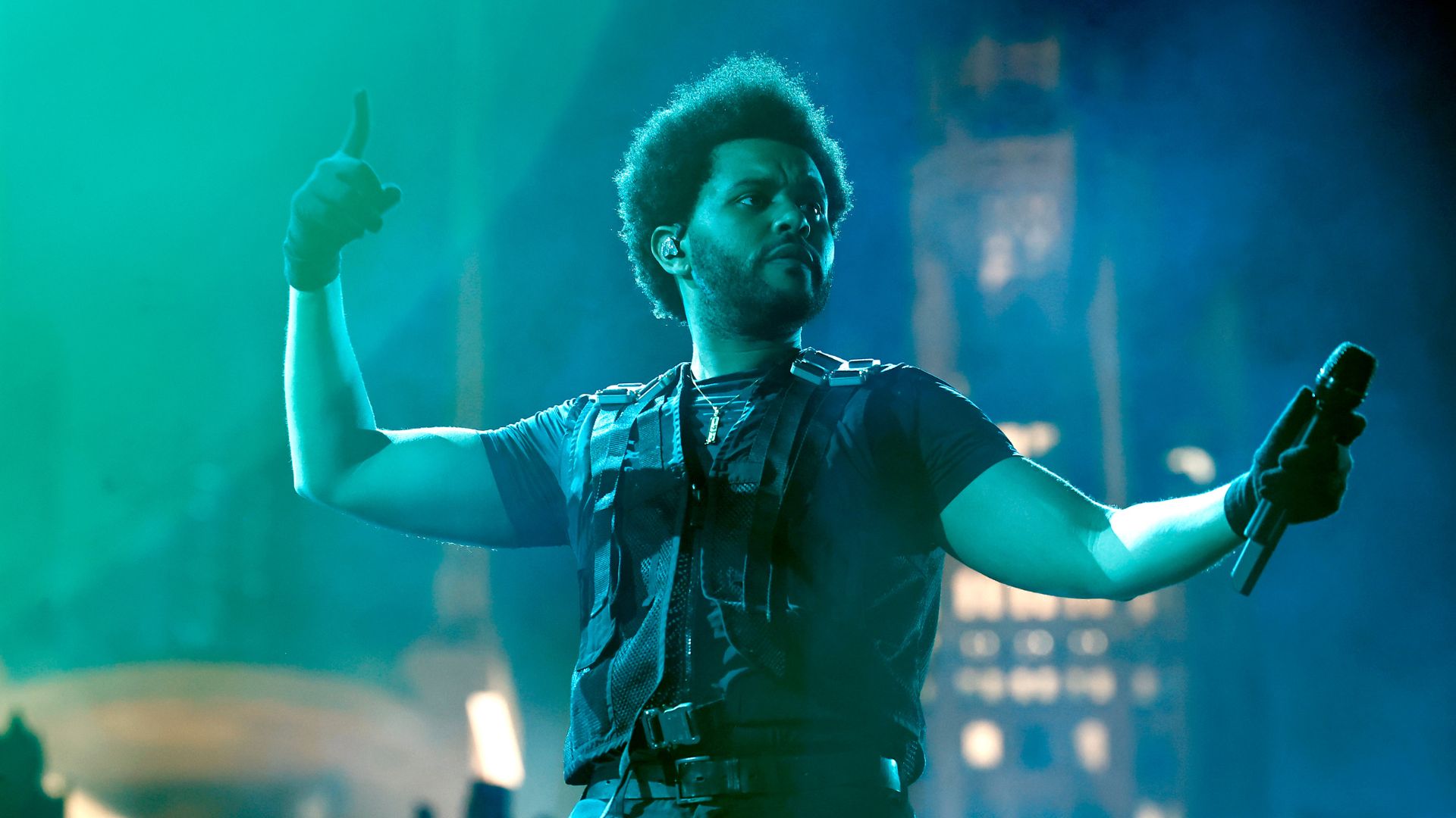 The Weeknd performs during his “After Hours Til Dawn” tour