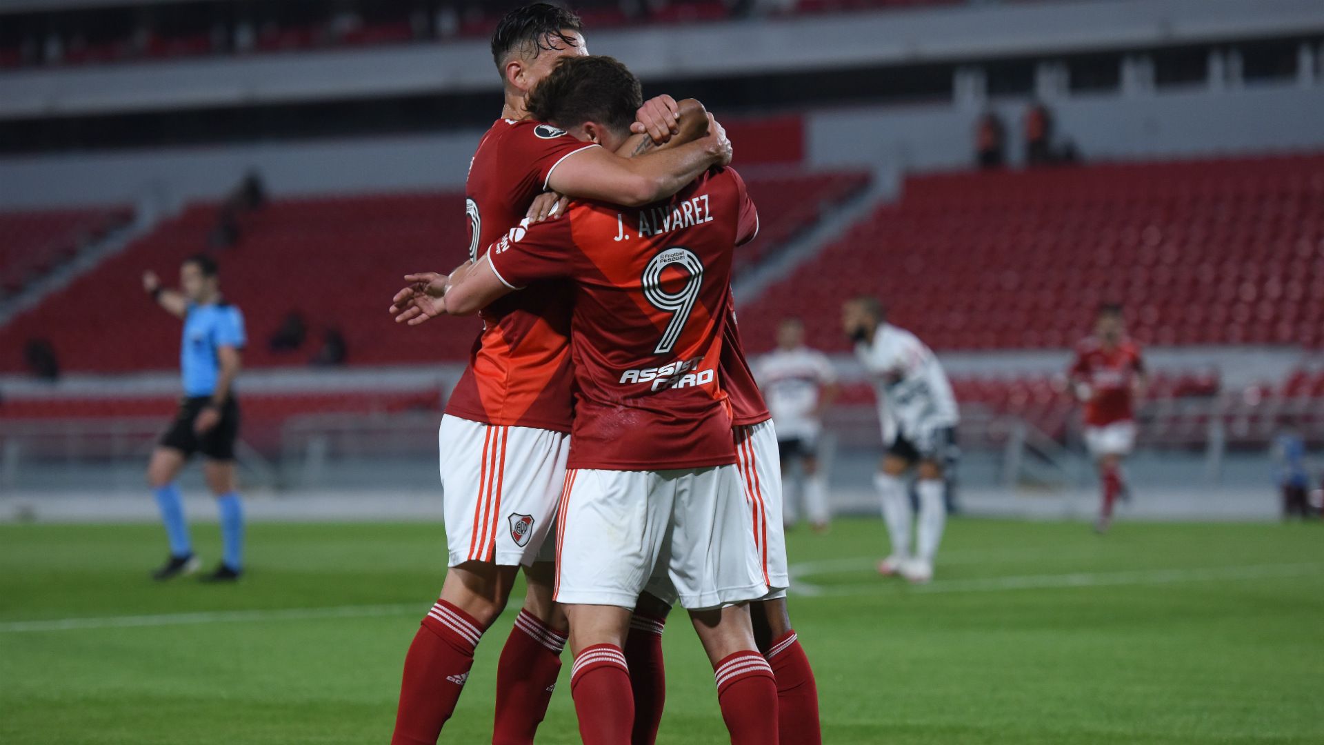 festejo River Plate Sao Paulo Libertadores 30092020