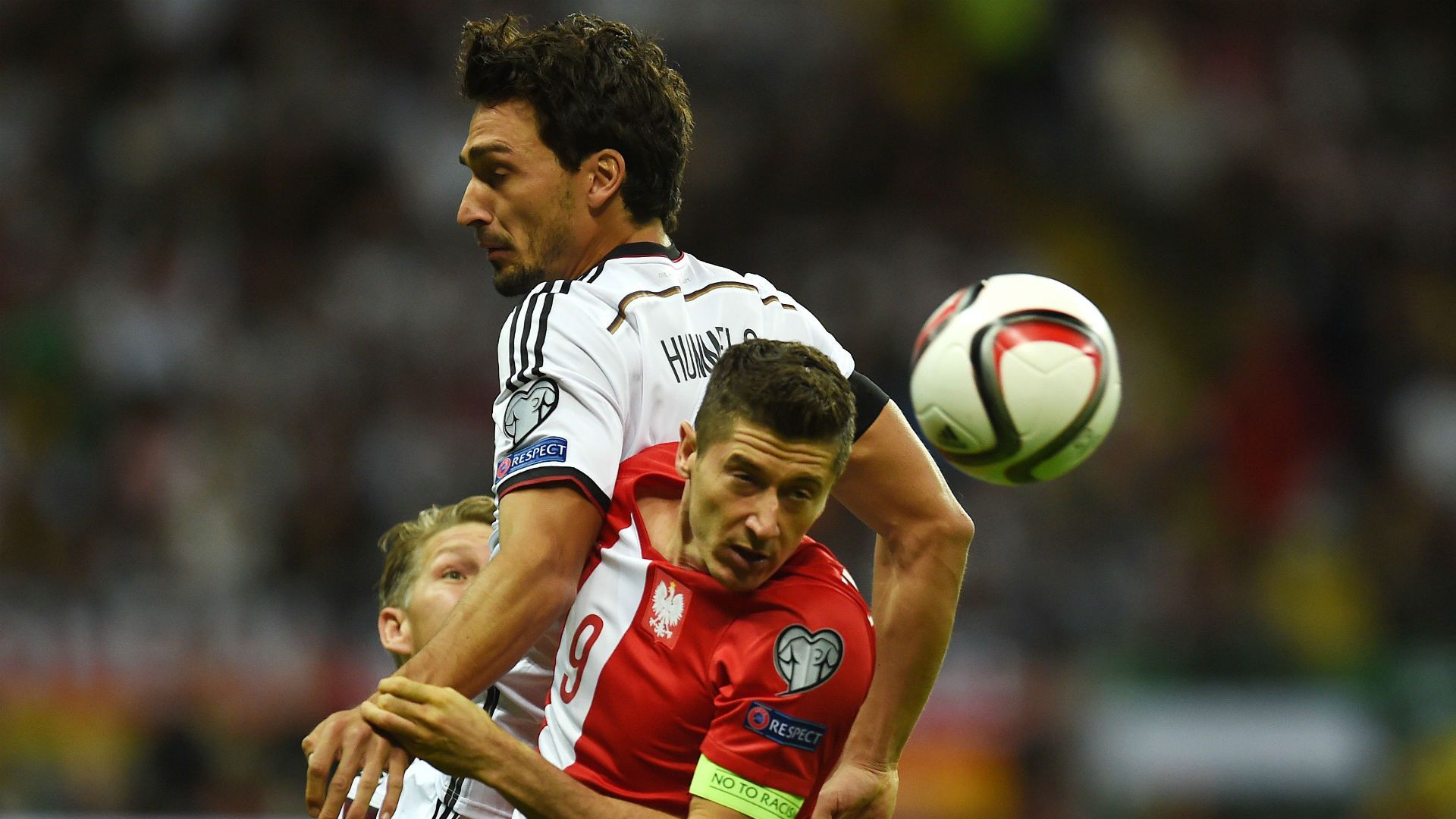 Robert Lewandowski Mats Hummels Poland Polen Germany Deutschland EM-Qualifikation EC Qualification 04092015
