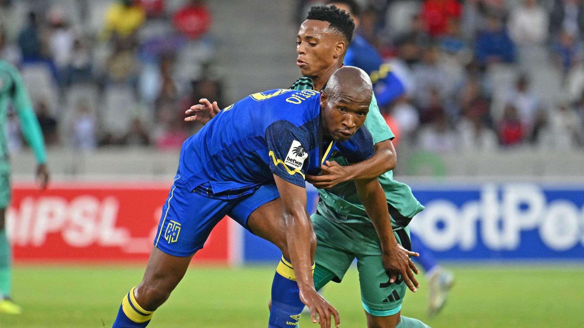 Relebohile Mofokeng and Kamohelo Mokotjo, Orlando Pirates vs Cape Town City