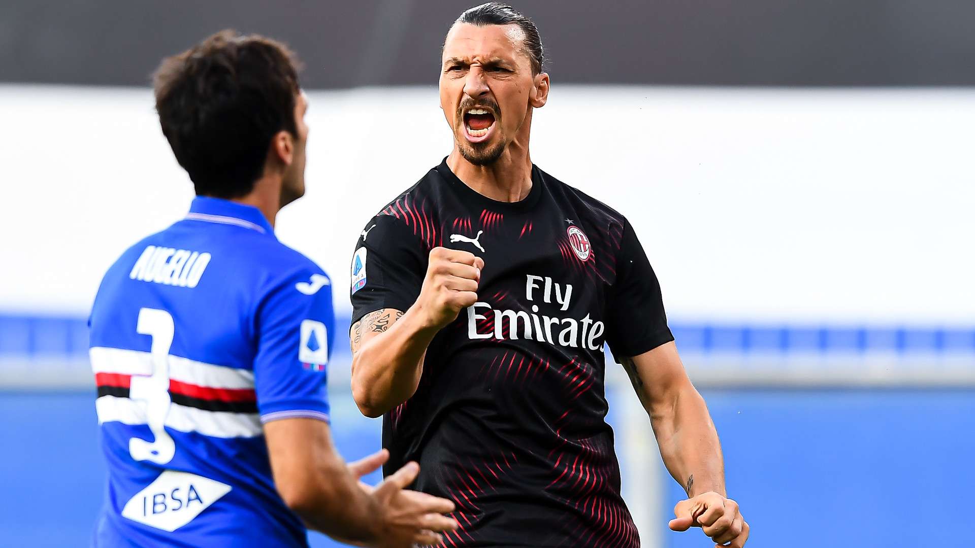 Zlatan Ibrahimovic Sampdoria Milan Serie A