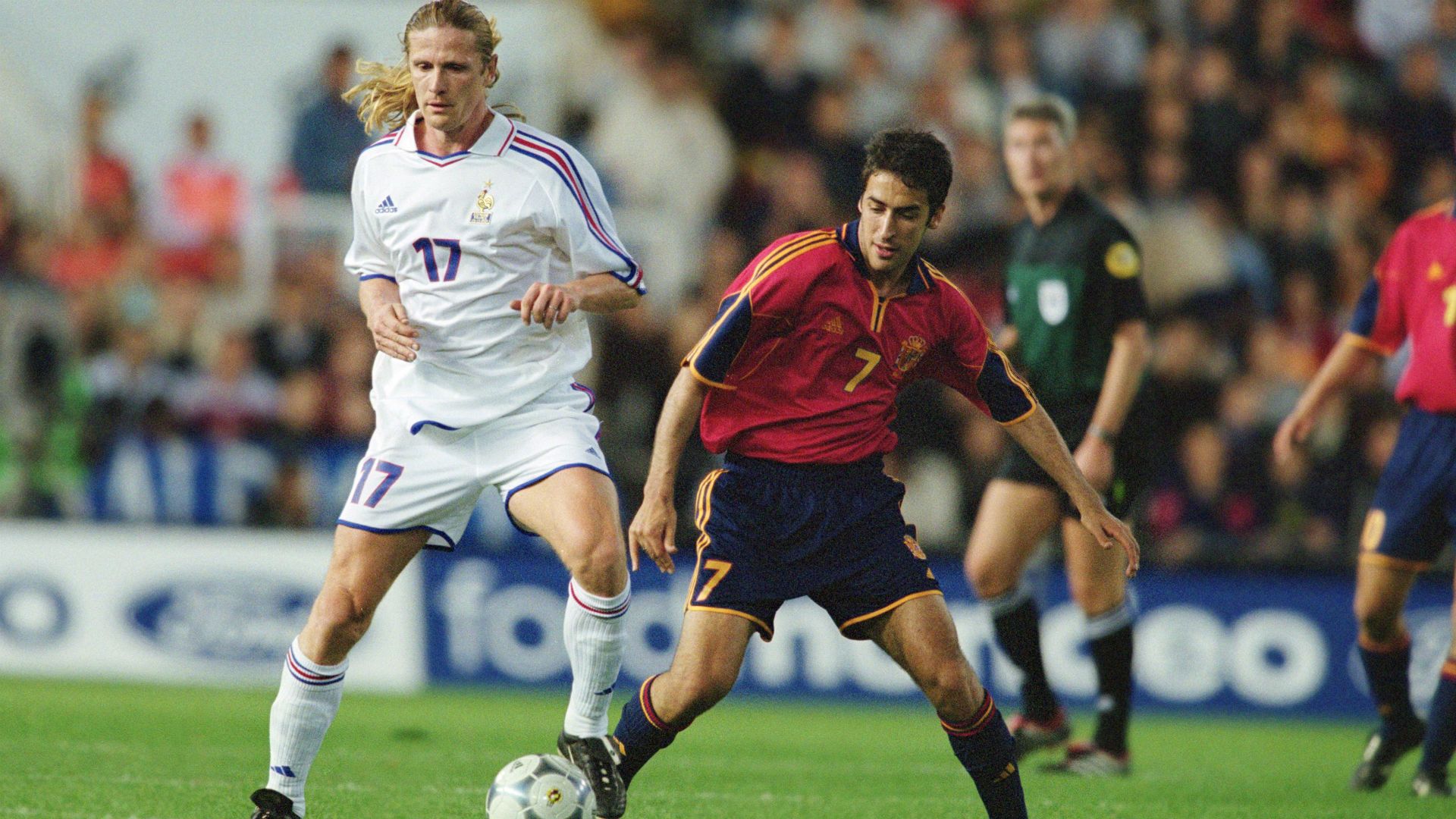 Emmanuel Petit Raul Spain France Friendly 2001