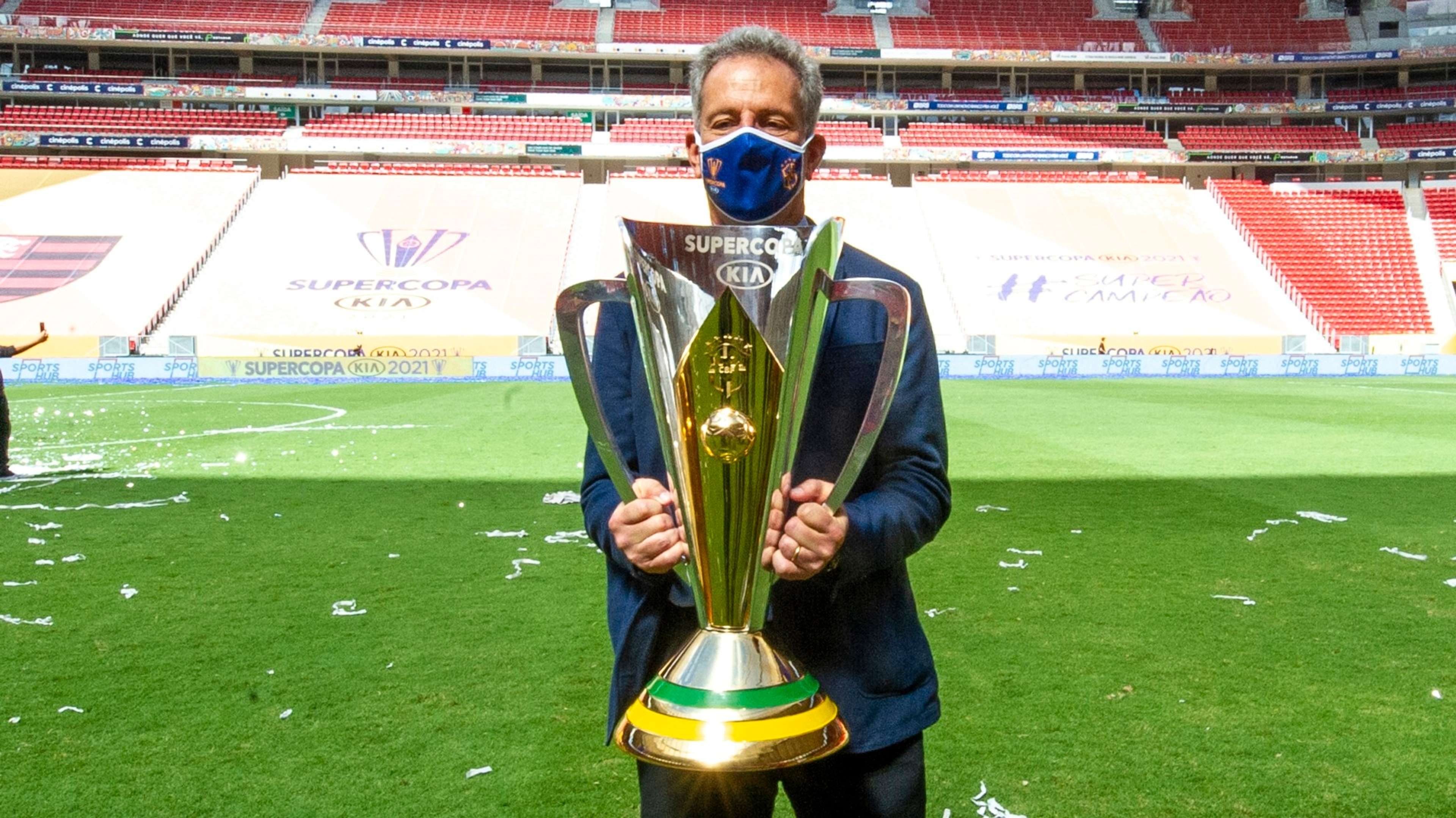 Rodolfo Landim Flamengo campeão Supercopa do Brasil 2021