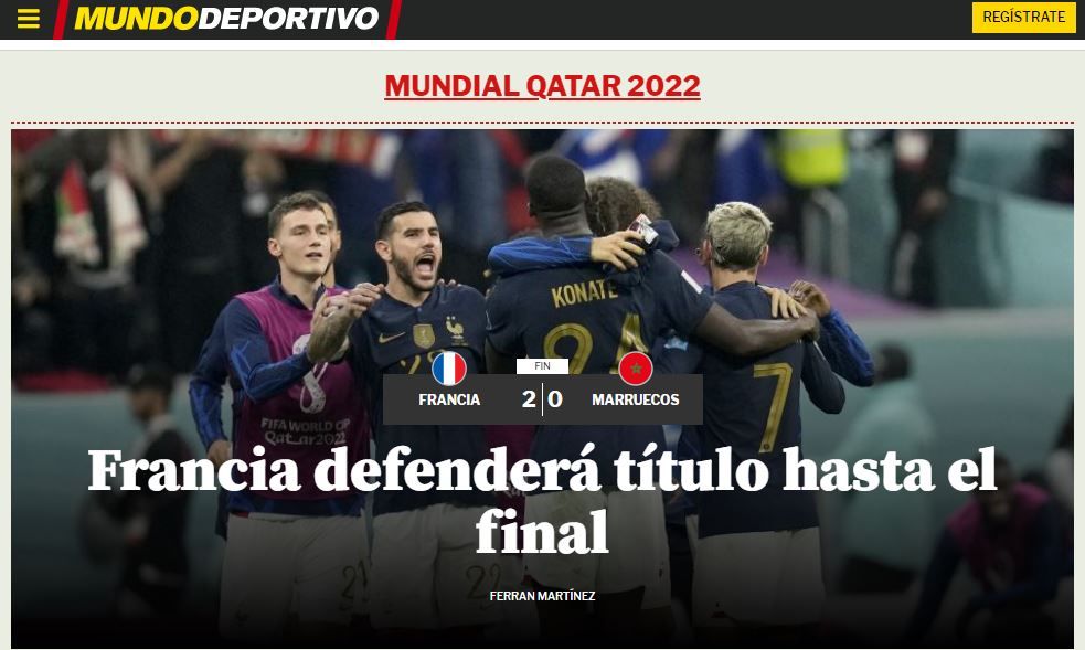 صحف كأس العالم