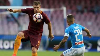 Lorenzo Insigne Edin Dzeko Napoli Roma Serie A